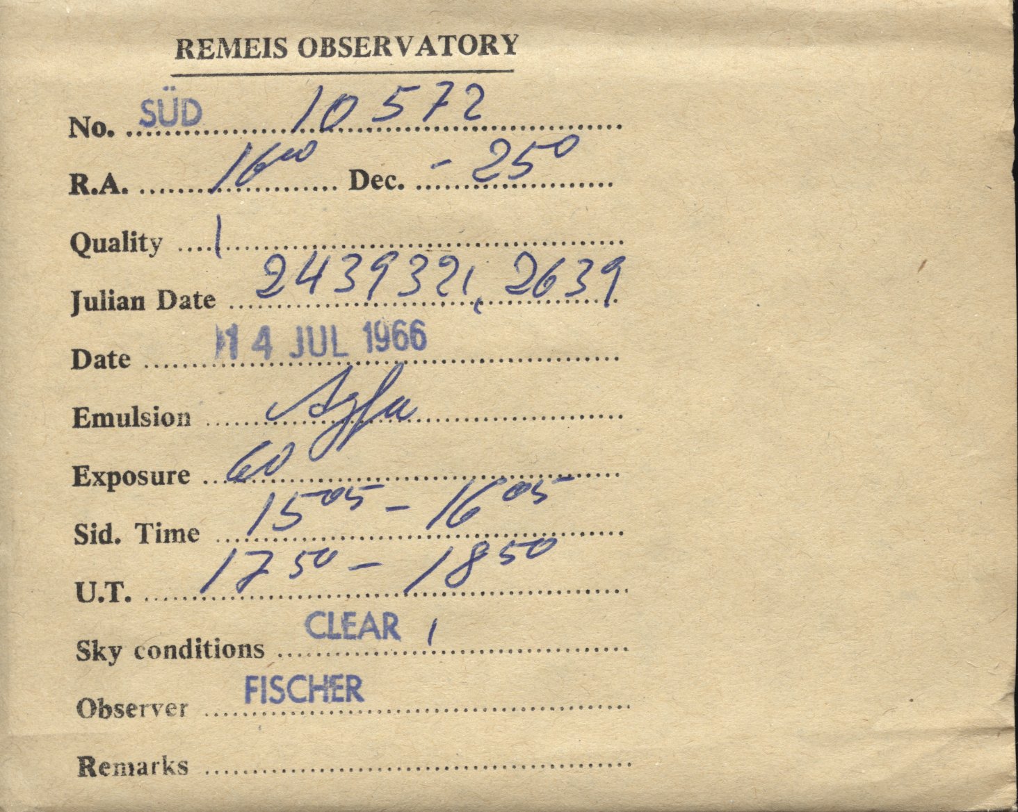Plate envelope