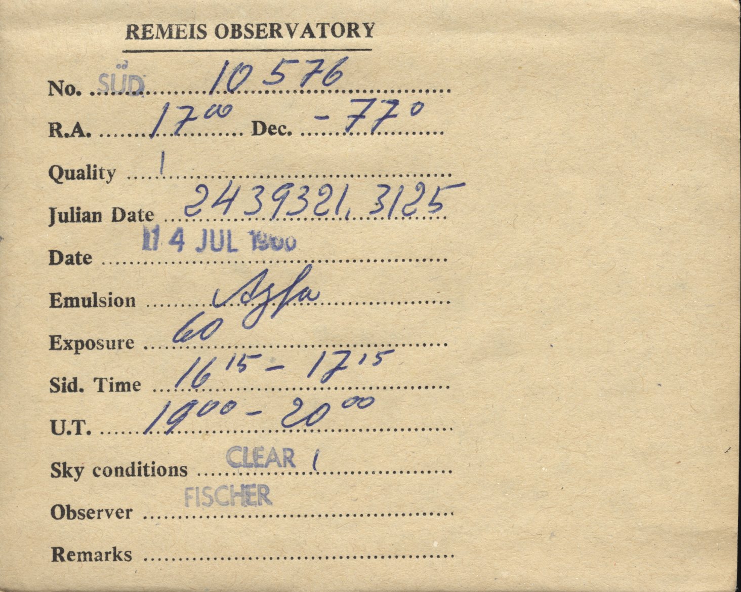 Plate envelope