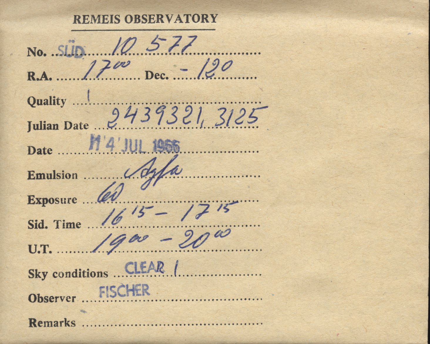 Plate envelope
