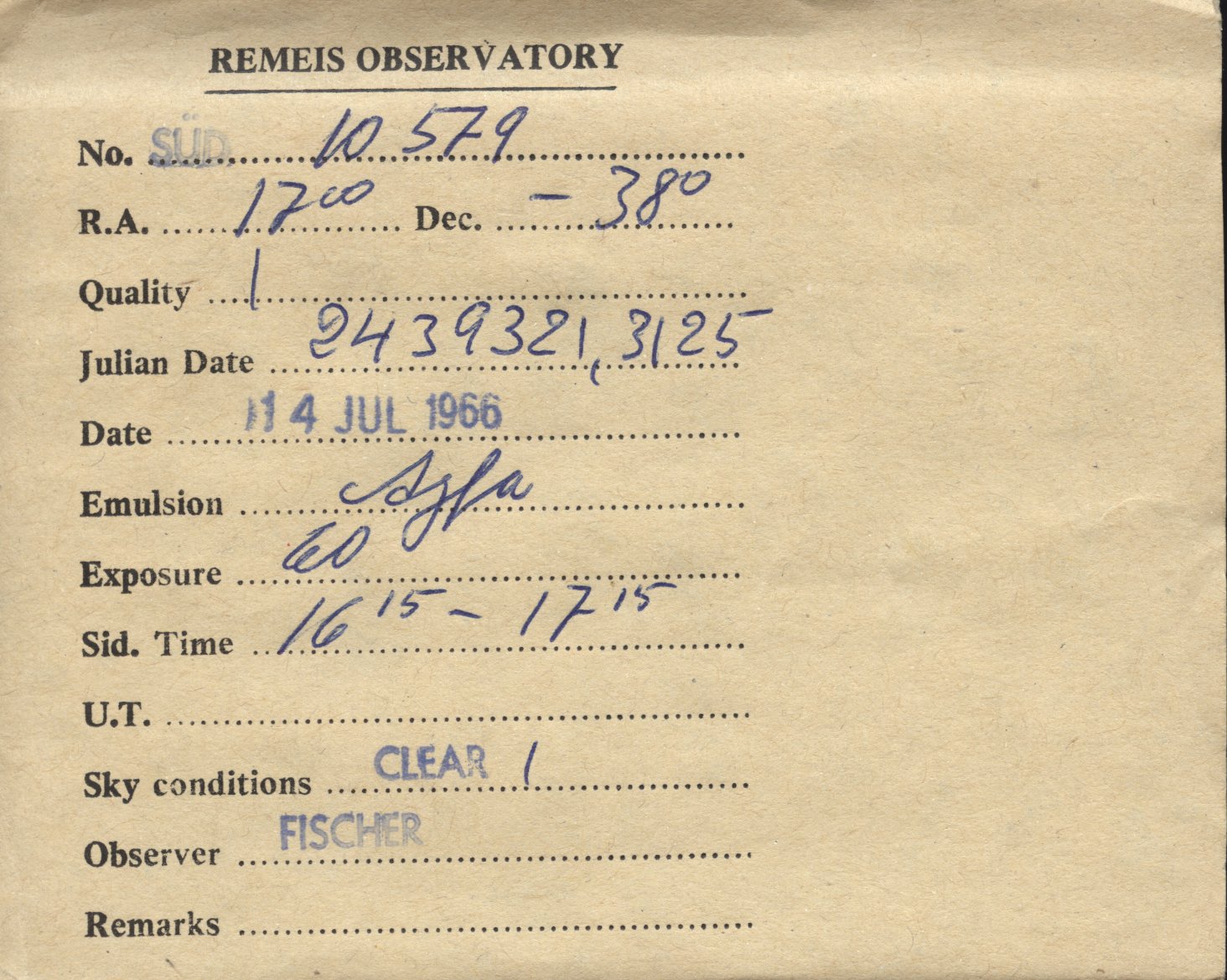 Plate envelope