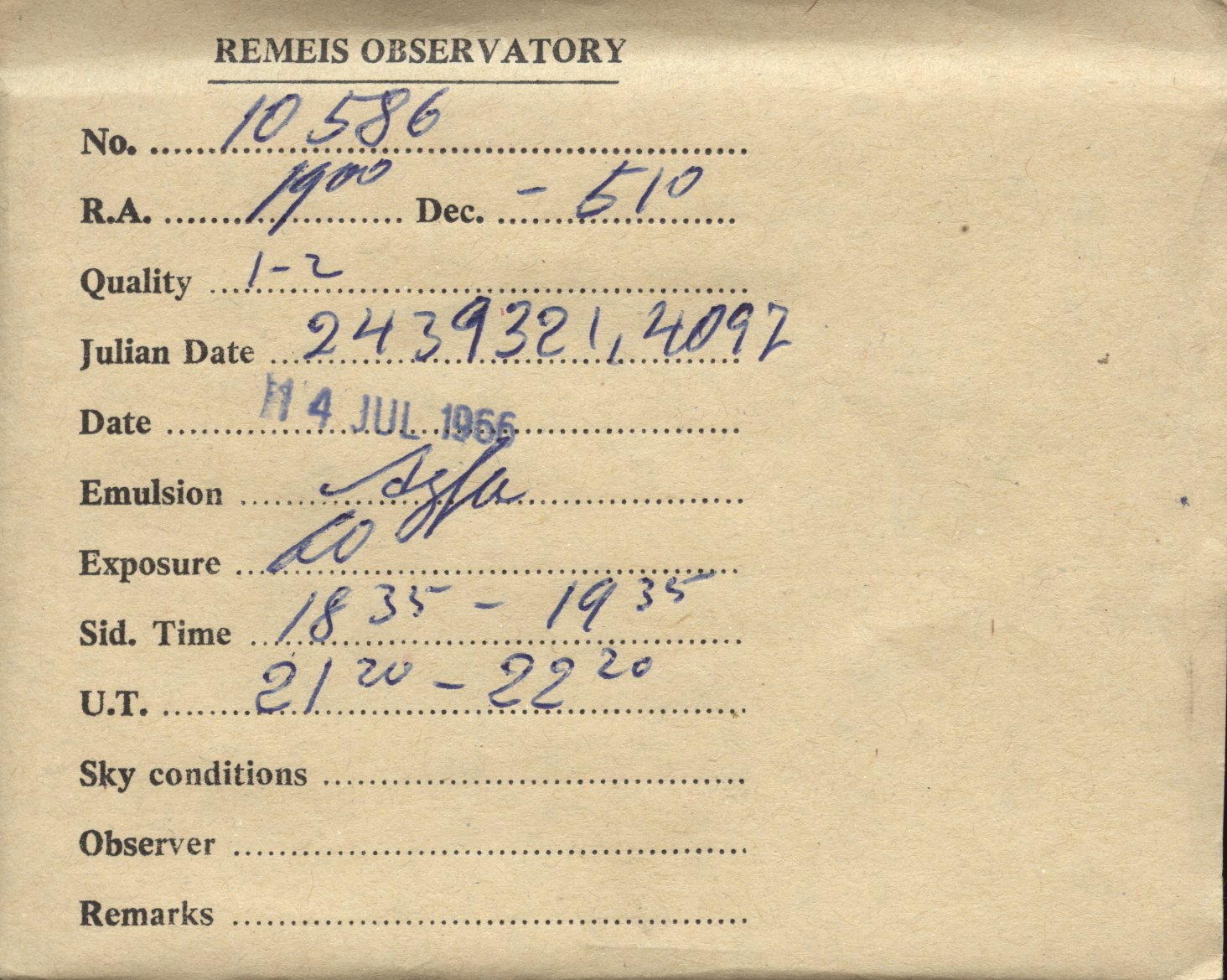 Plate envelope