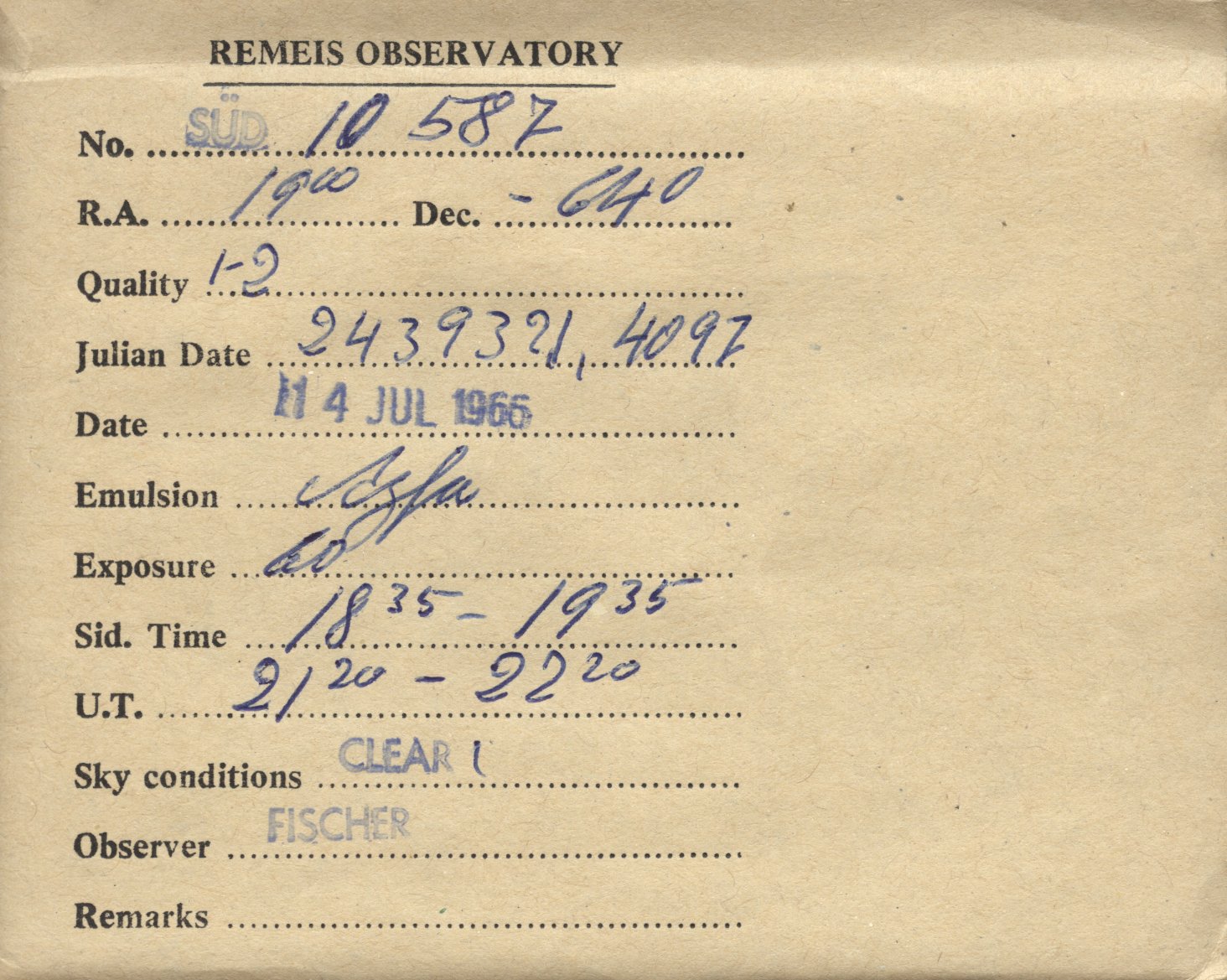 Plate envelope