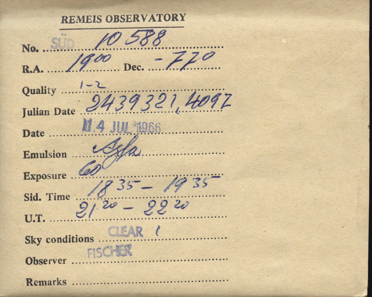 Plate envelope