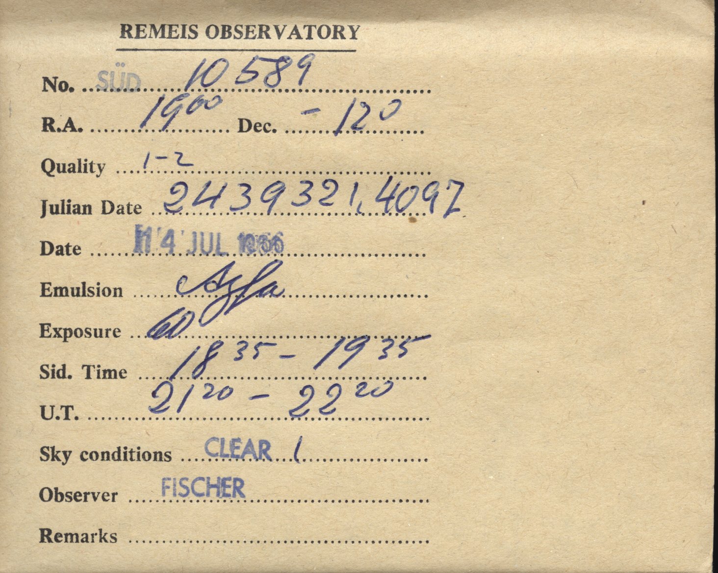 Plate envelope