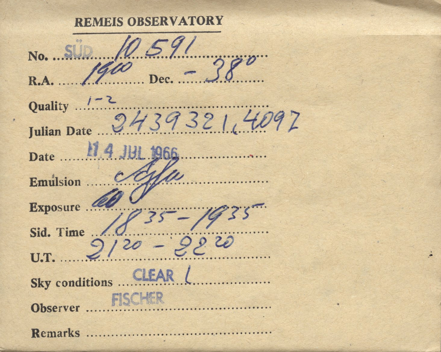 Plate envelope