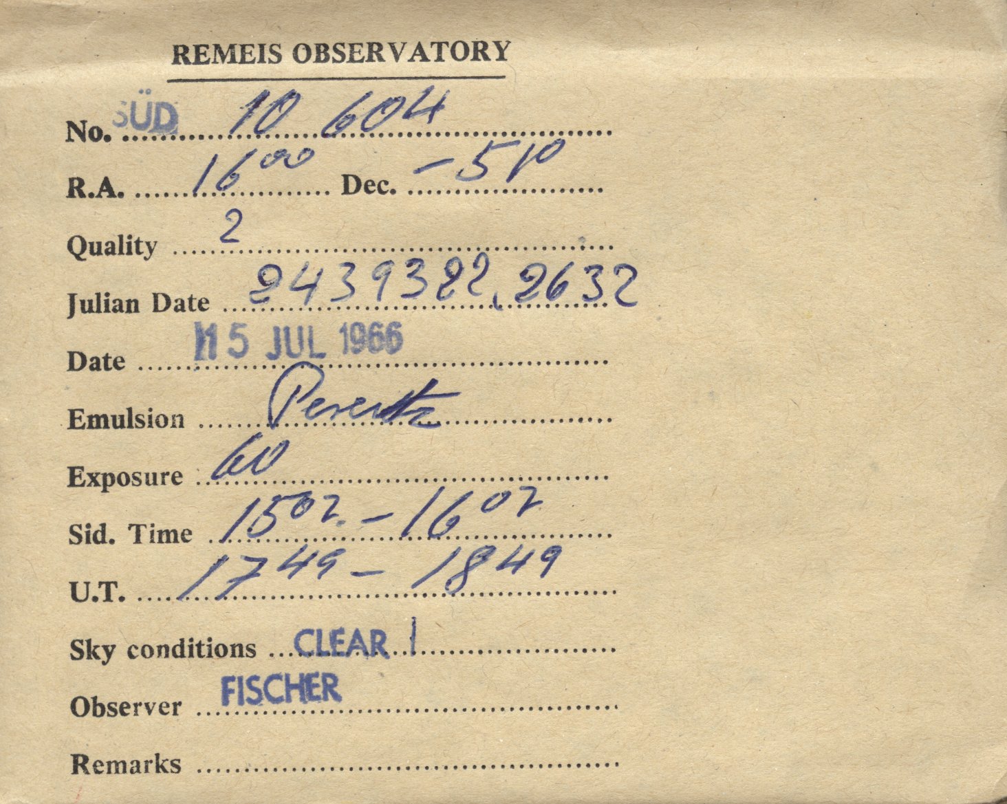Plate envelope