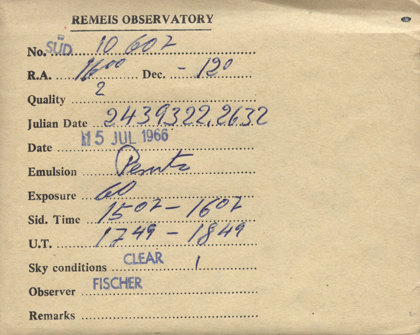 Plate envelope