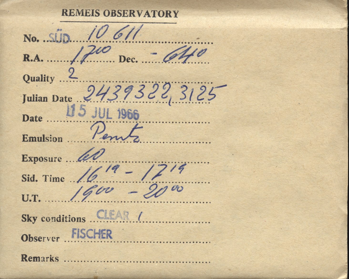 Plate envelope