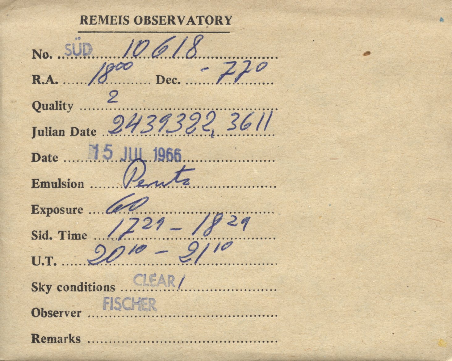 Plate envelope