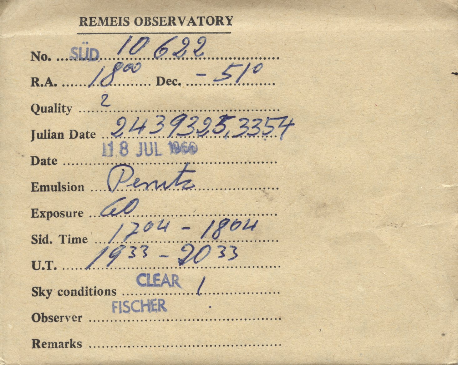 Plate envelope