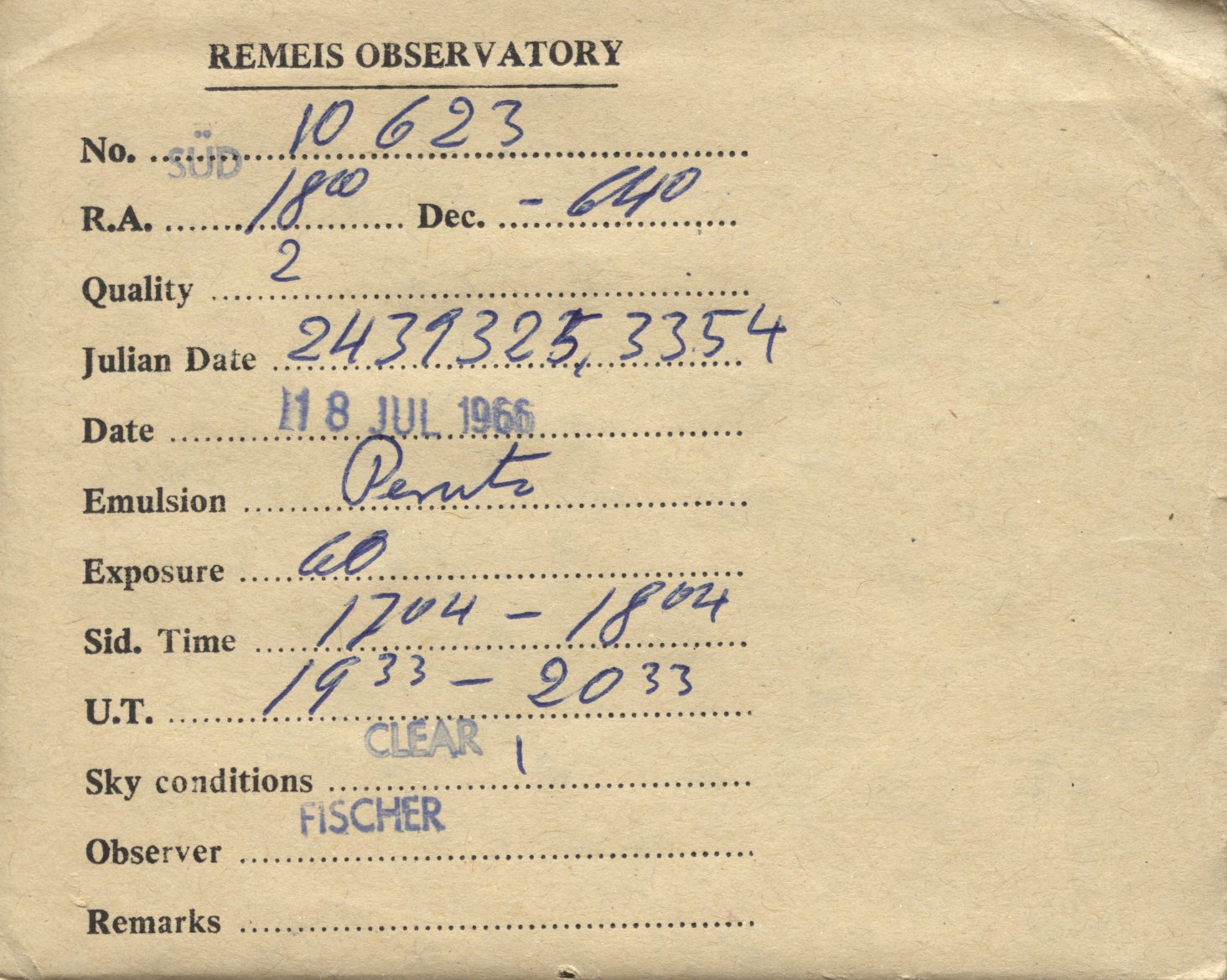 Plate envelope
