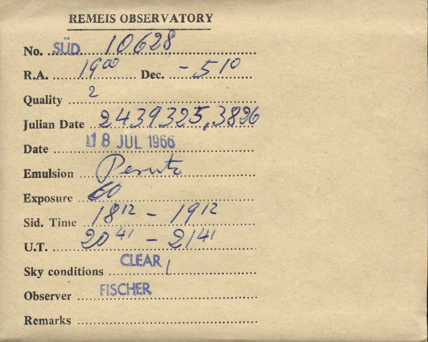 Plate envelope