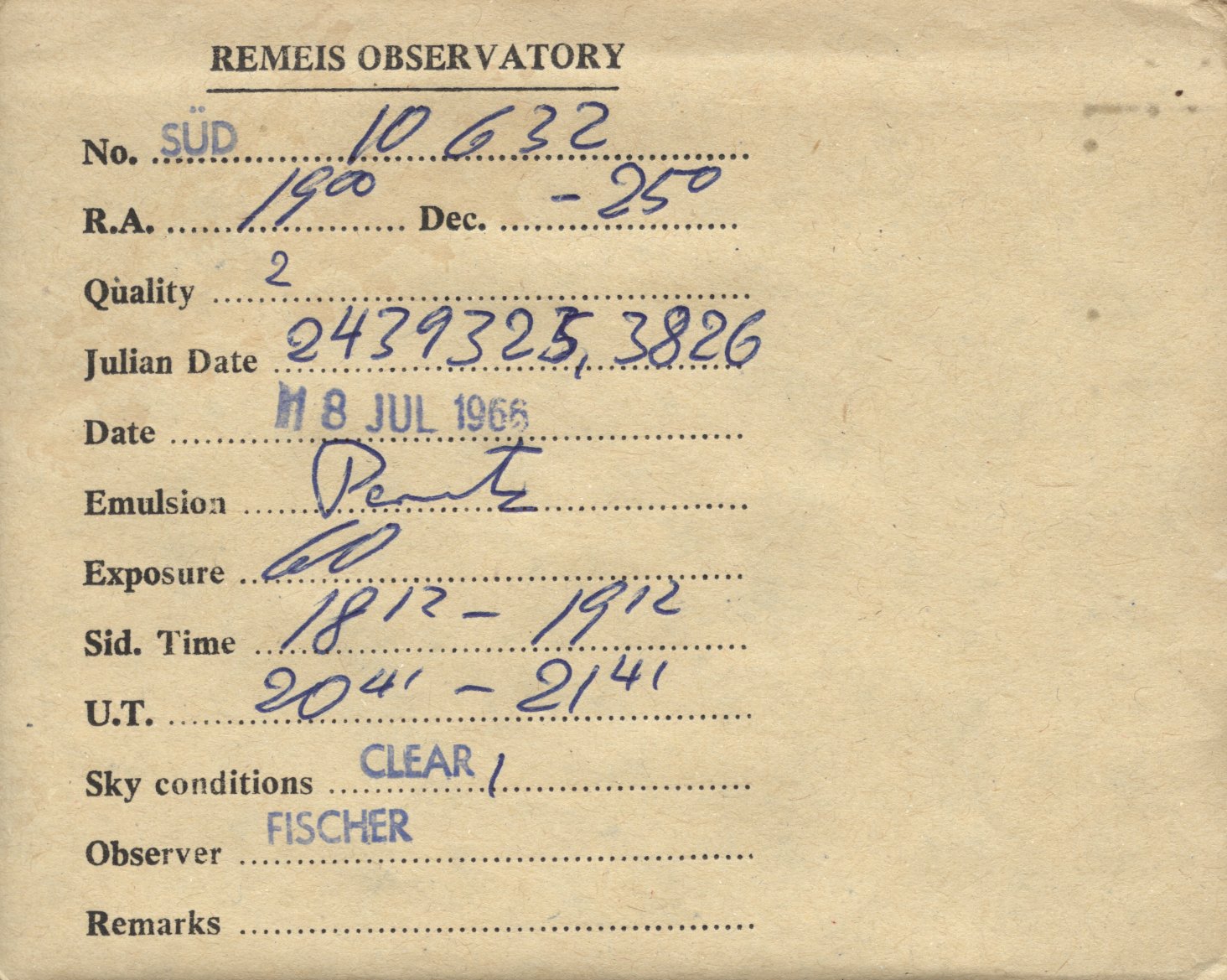 Plate envelope