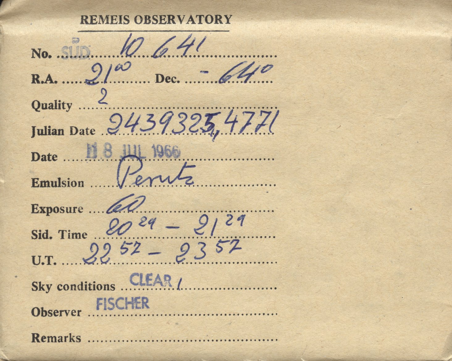 Plate envelope