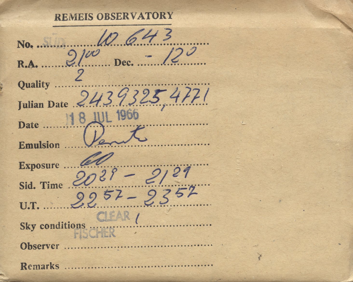 Plate envelope