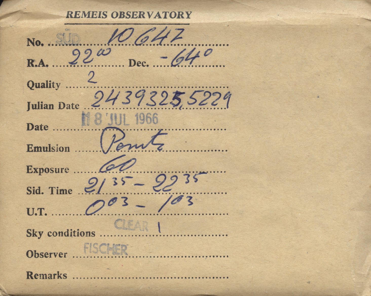 Plate envelope
