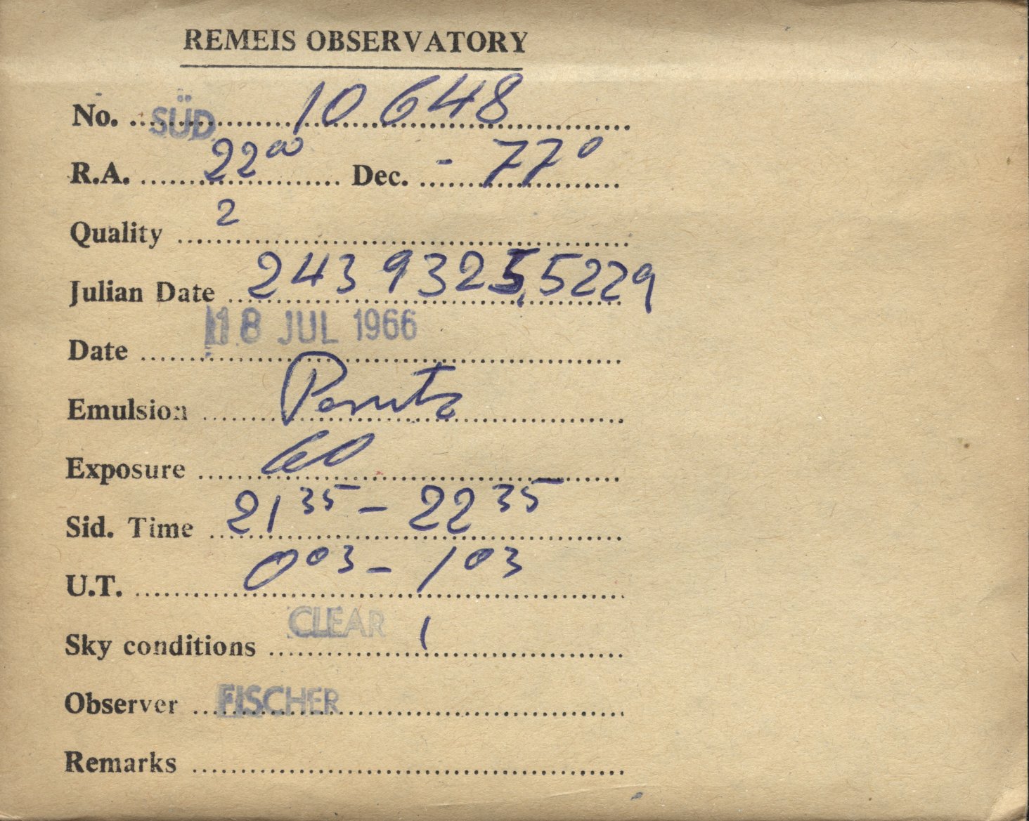Plate envelope