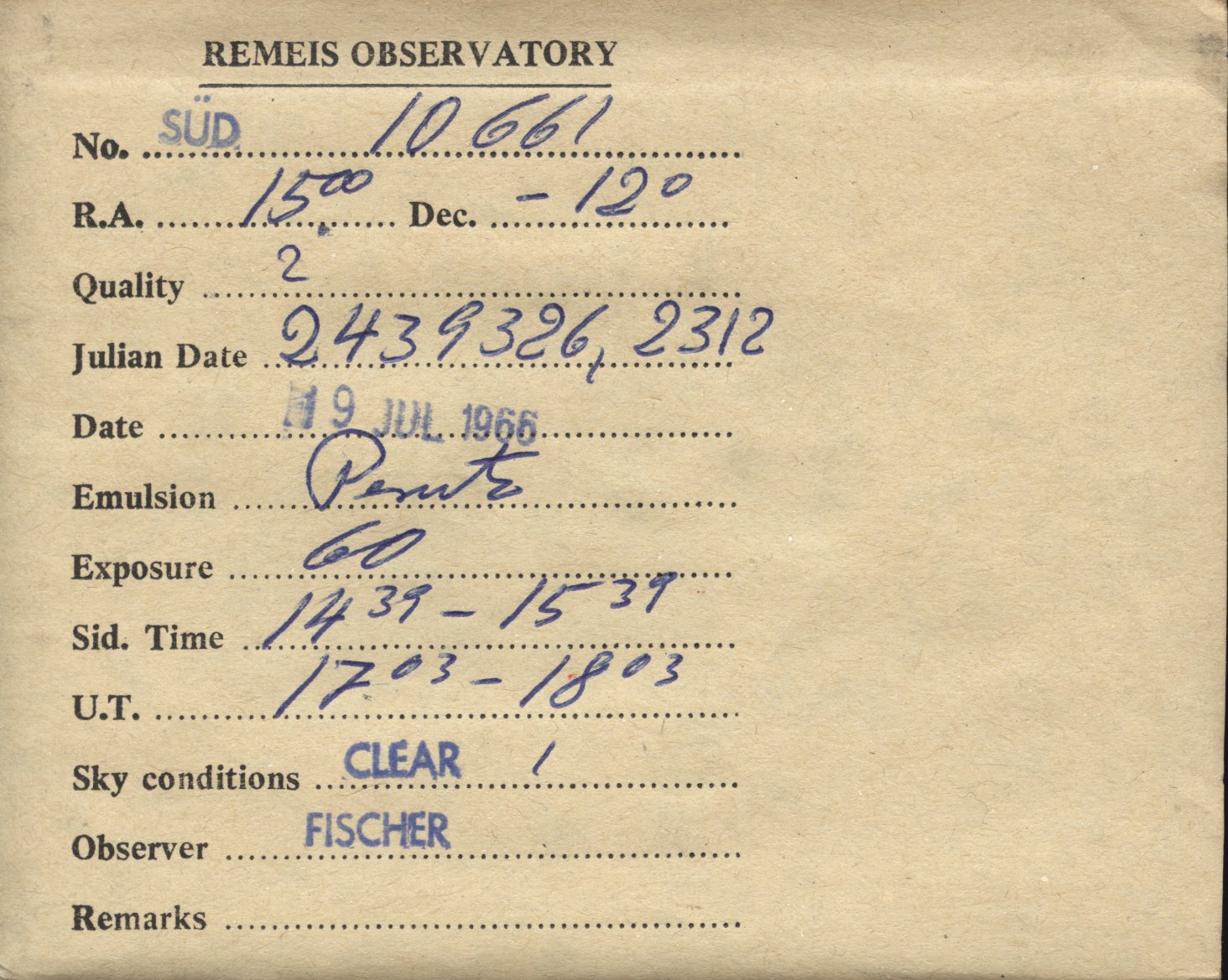 Plate envelope