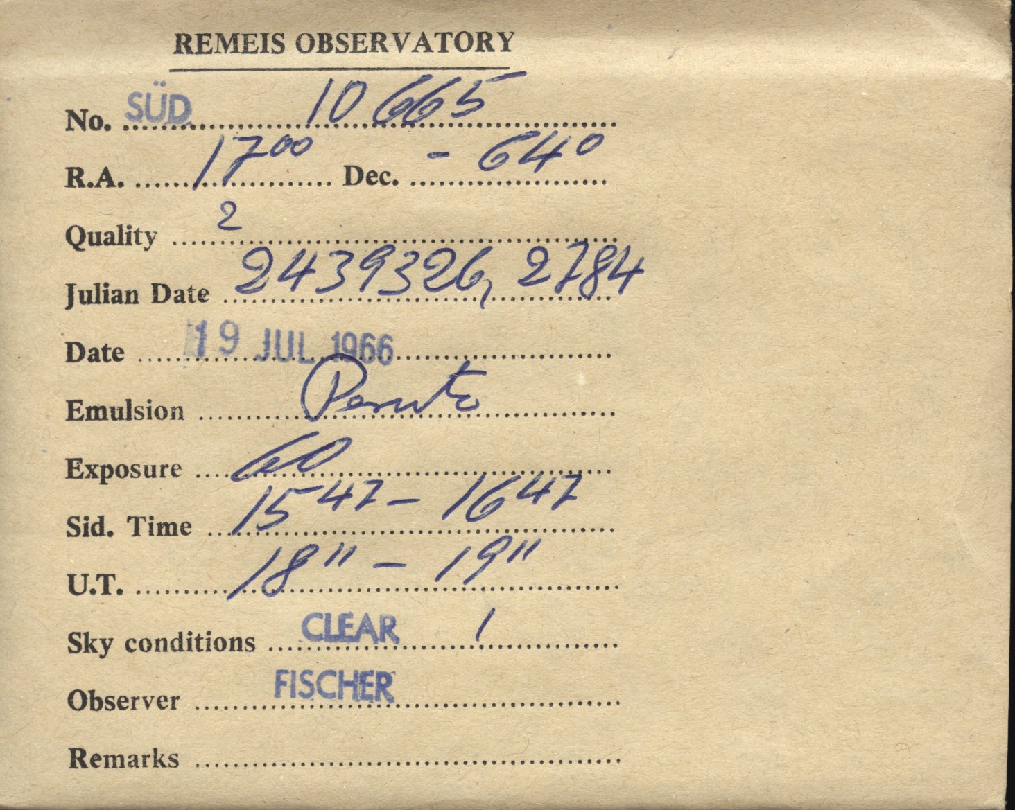Plate envelope
