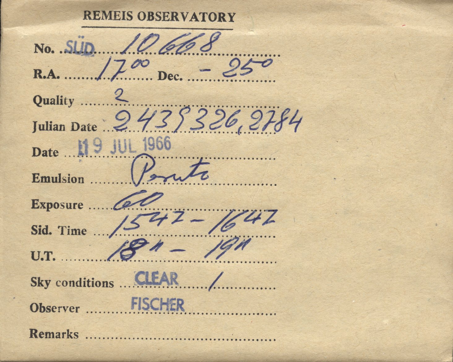 Plate envelope