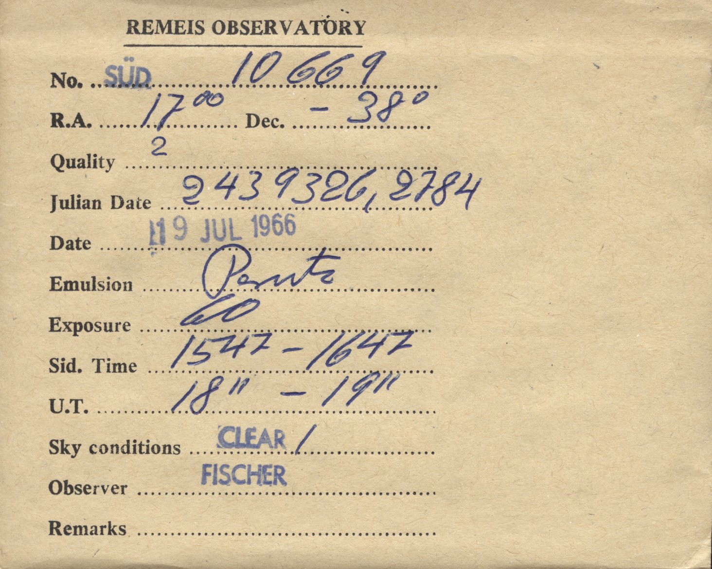 Plate envelope