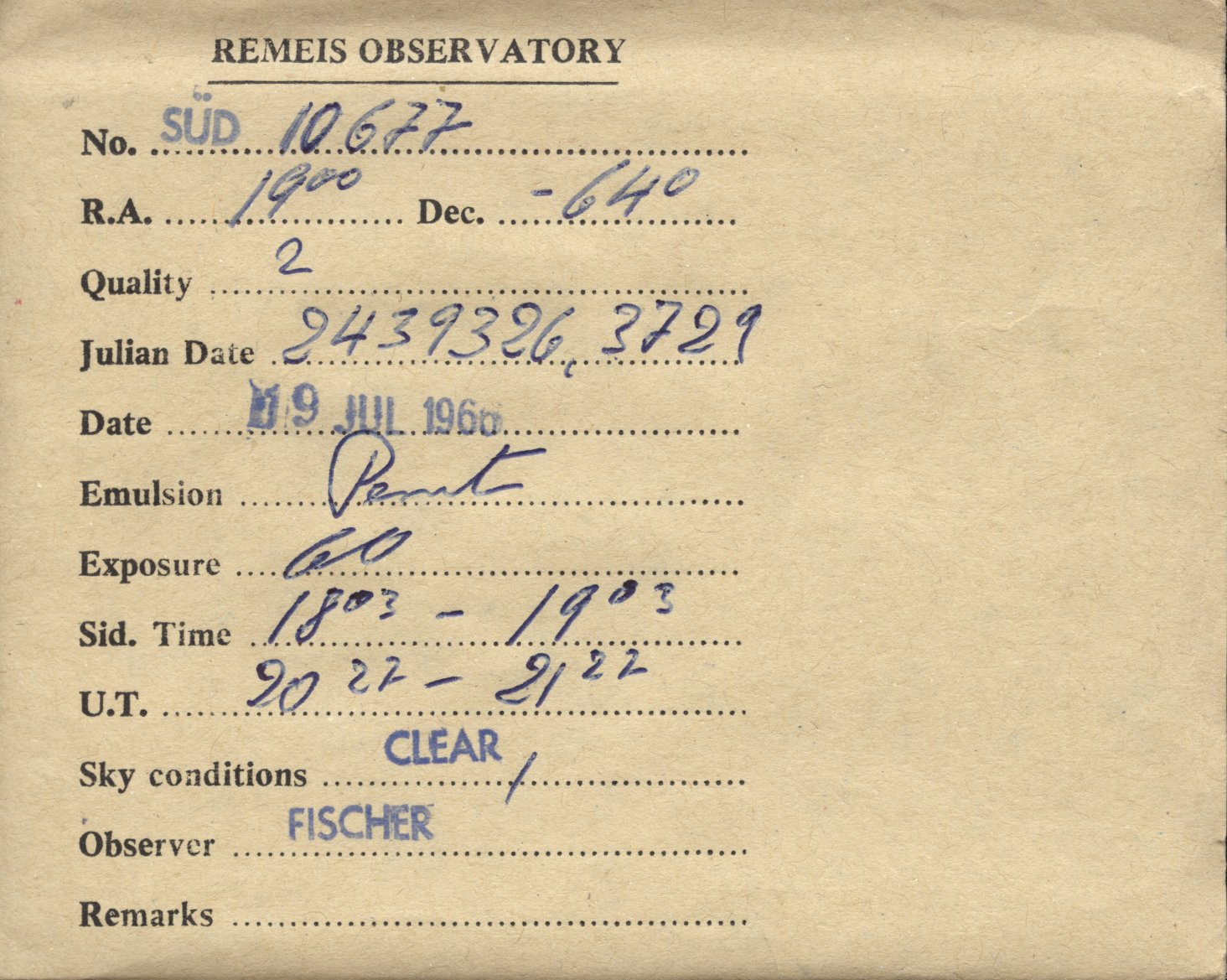 Plate envelope