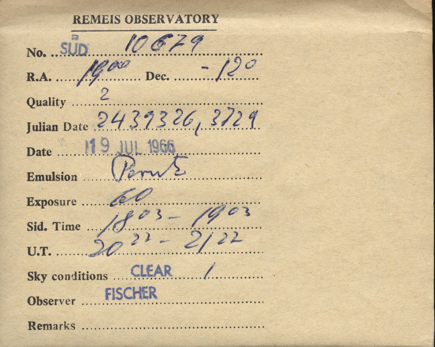 Plate envelope