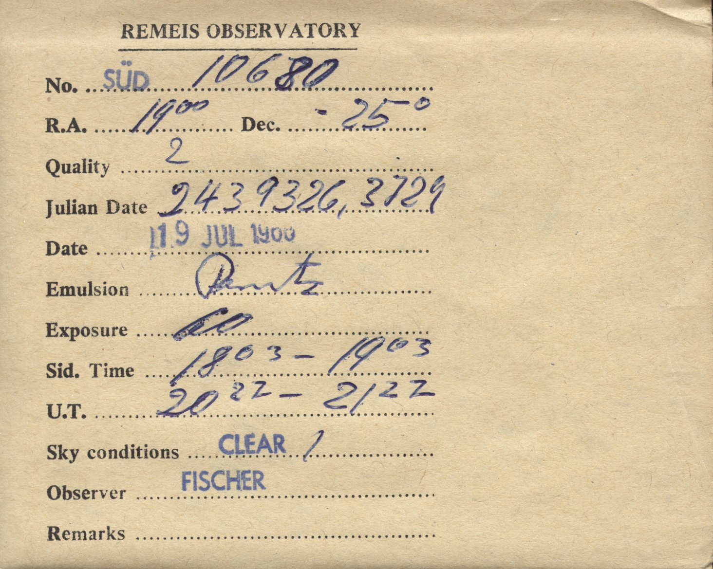 Plate envelope