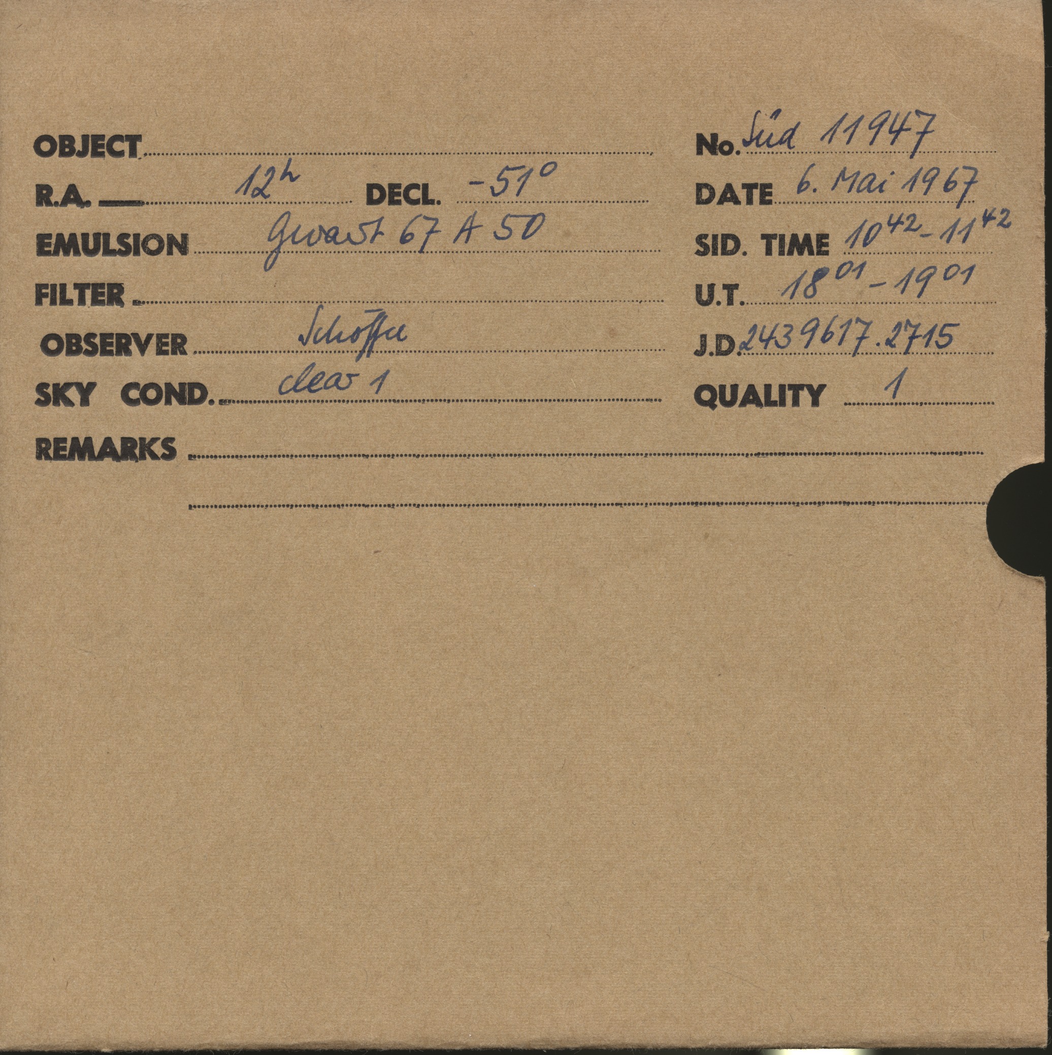 Plate envelope