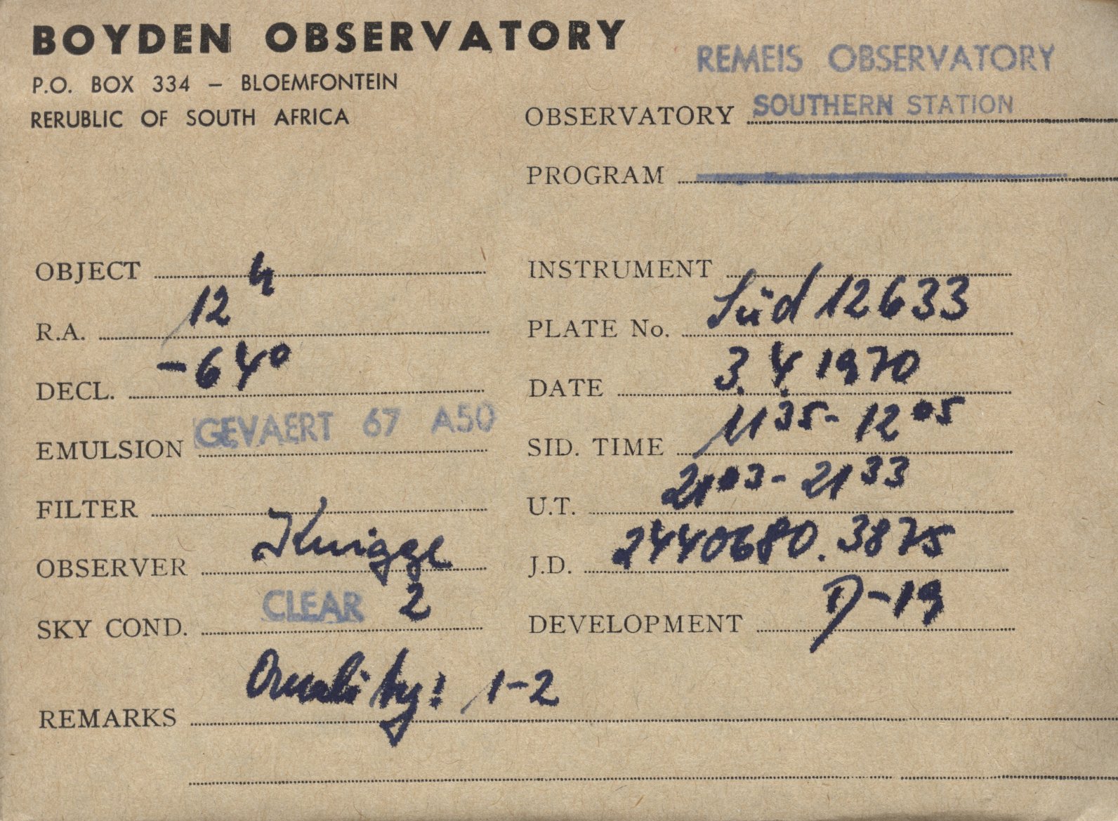 Plate envelope