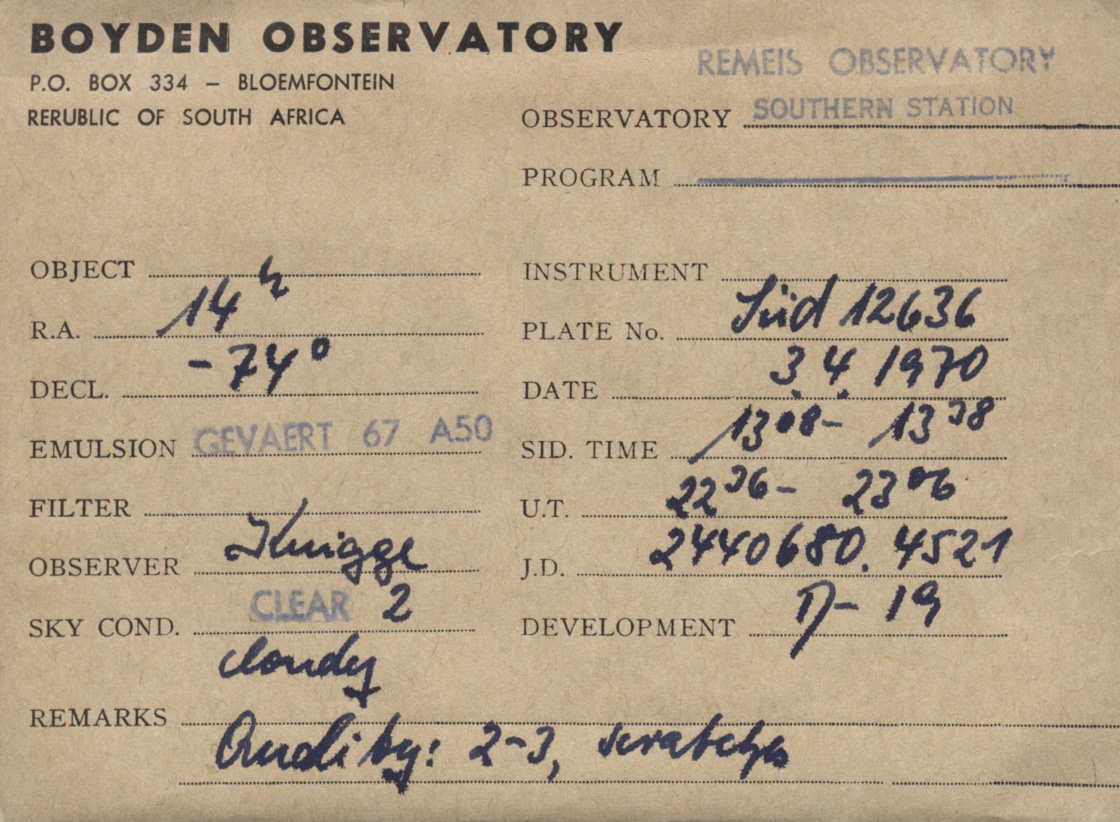 Plate envelope