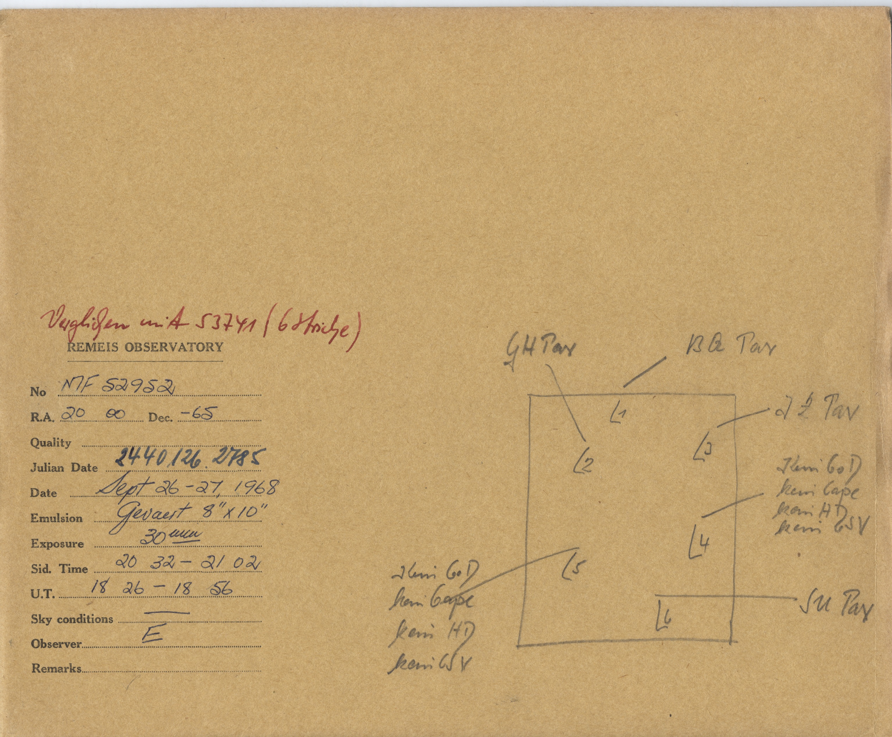 Plate envelope