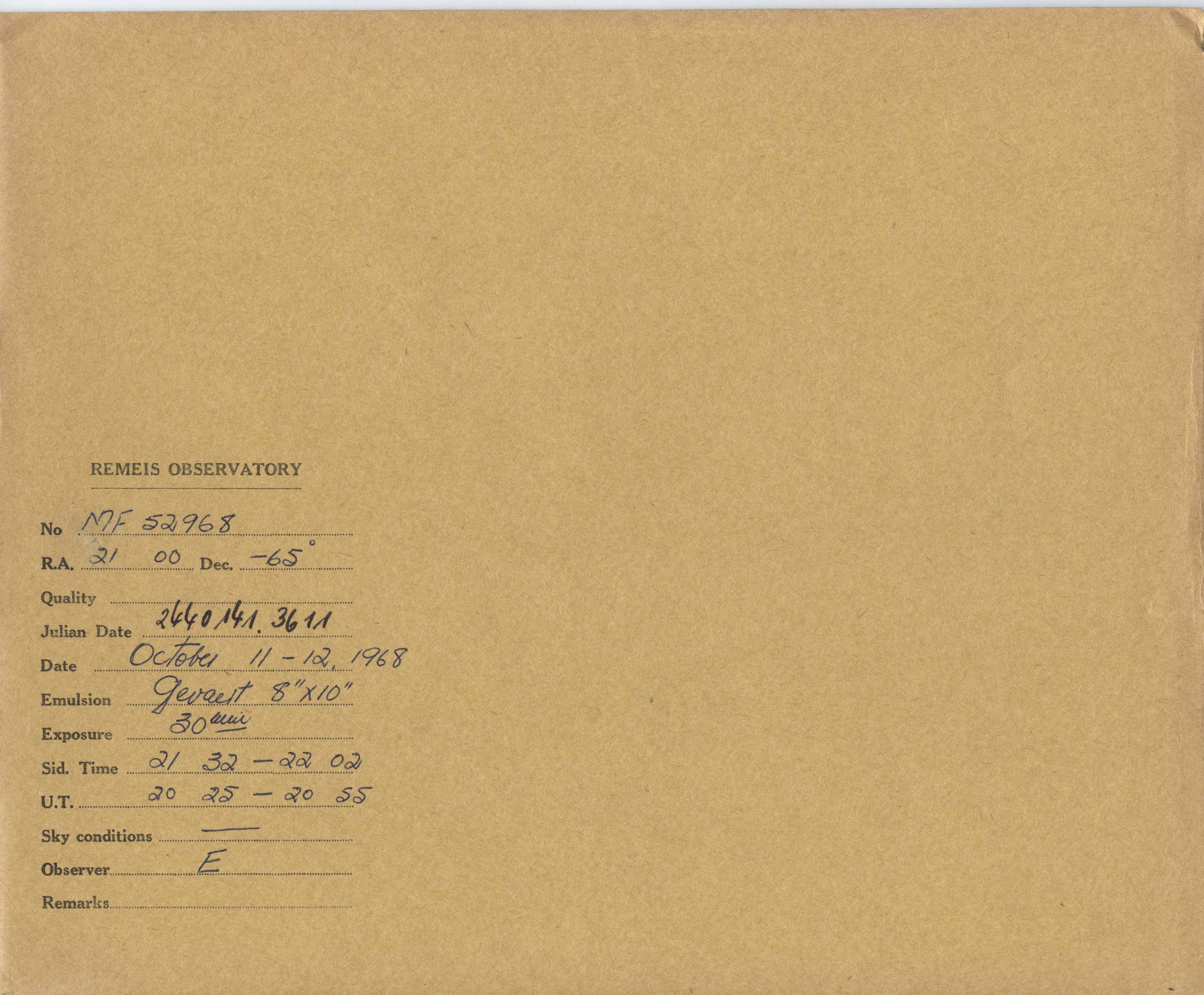 Plate envelope