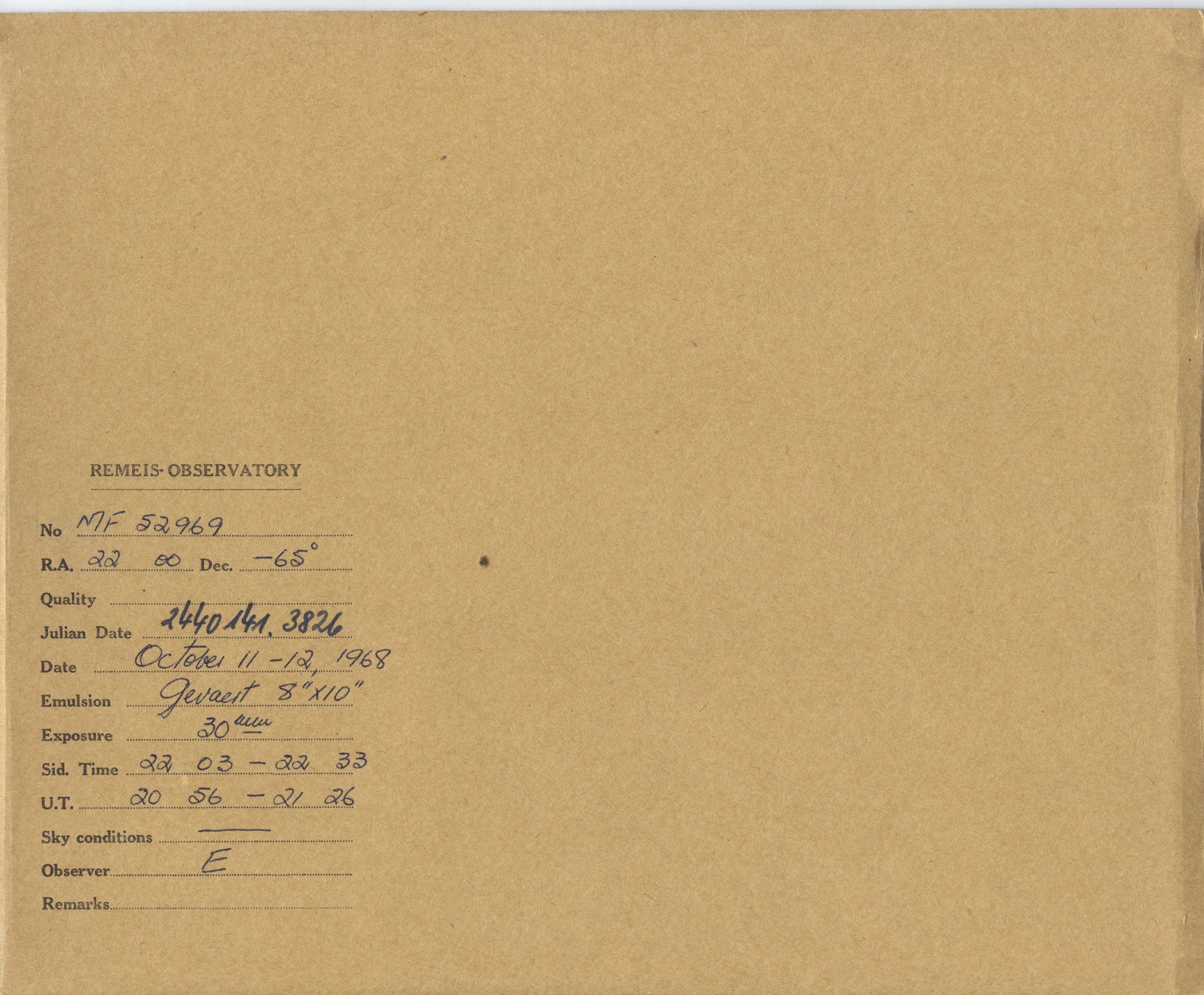 Plate envelope