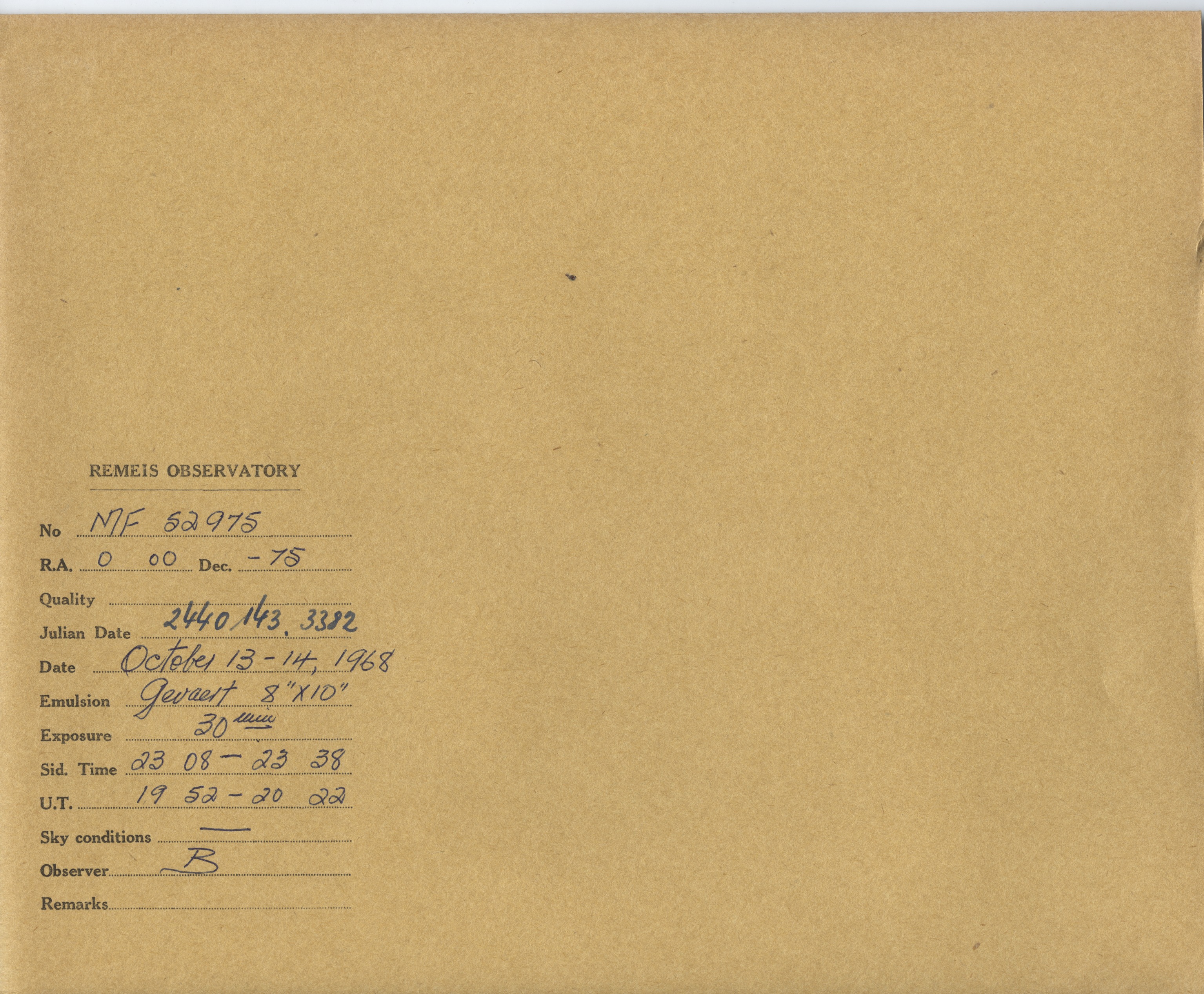 Plate envelope