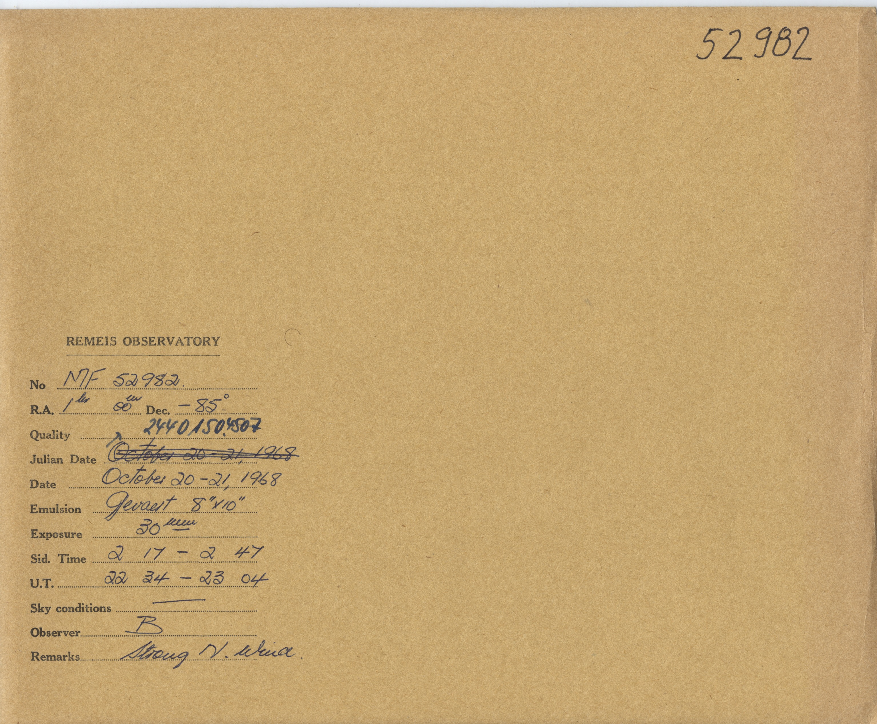 Plate envelope