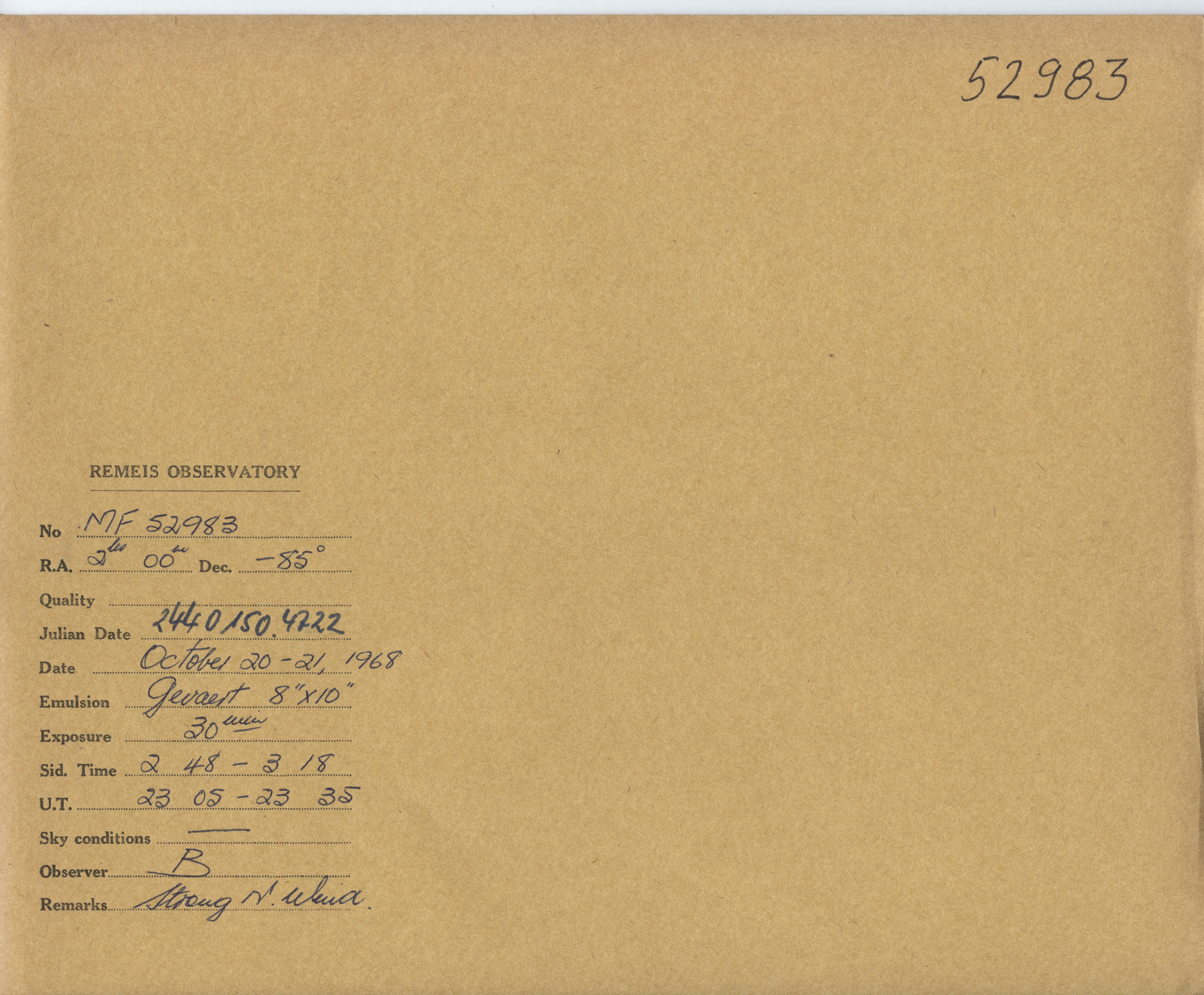 Plate envelope