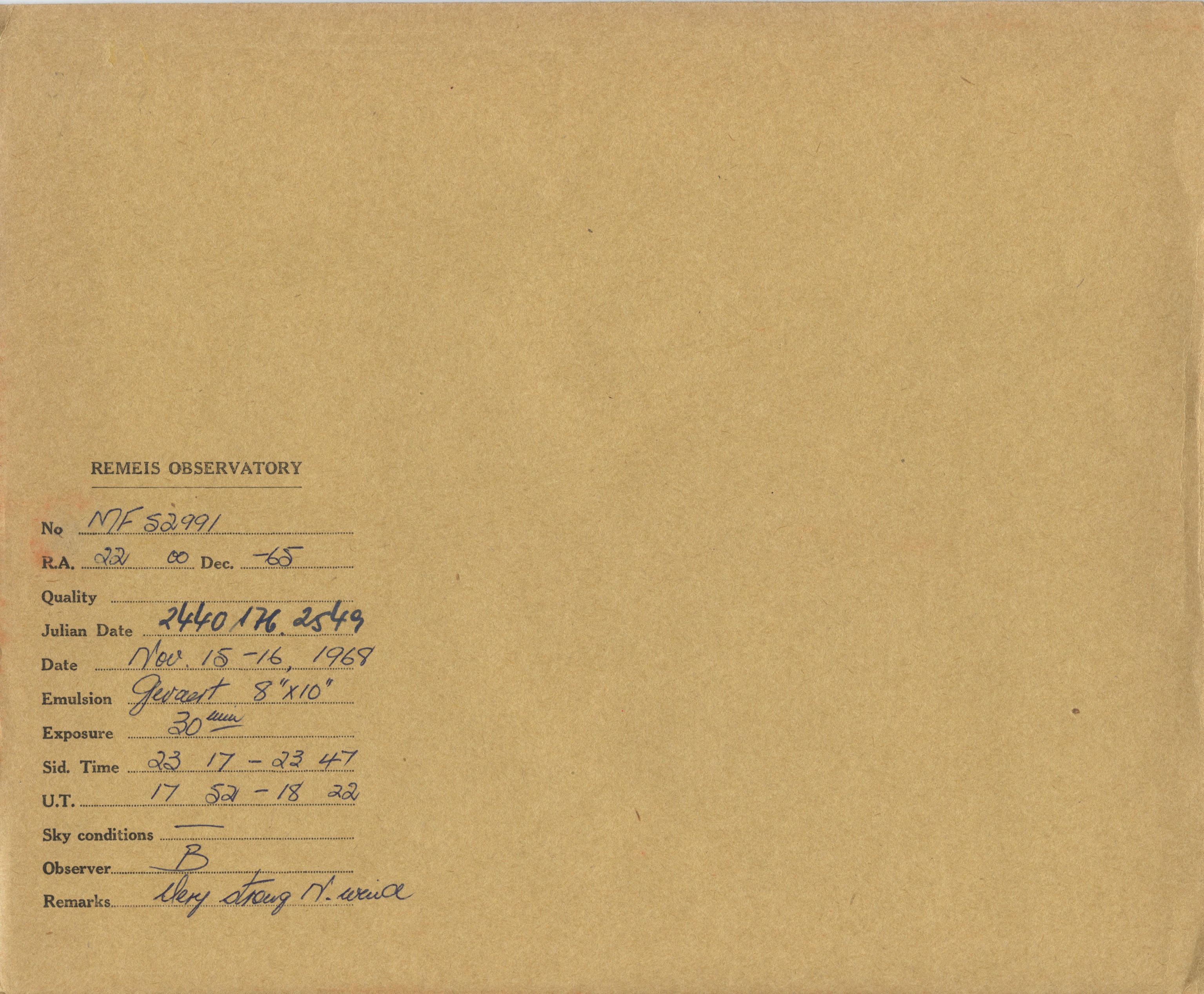 Plate envelope