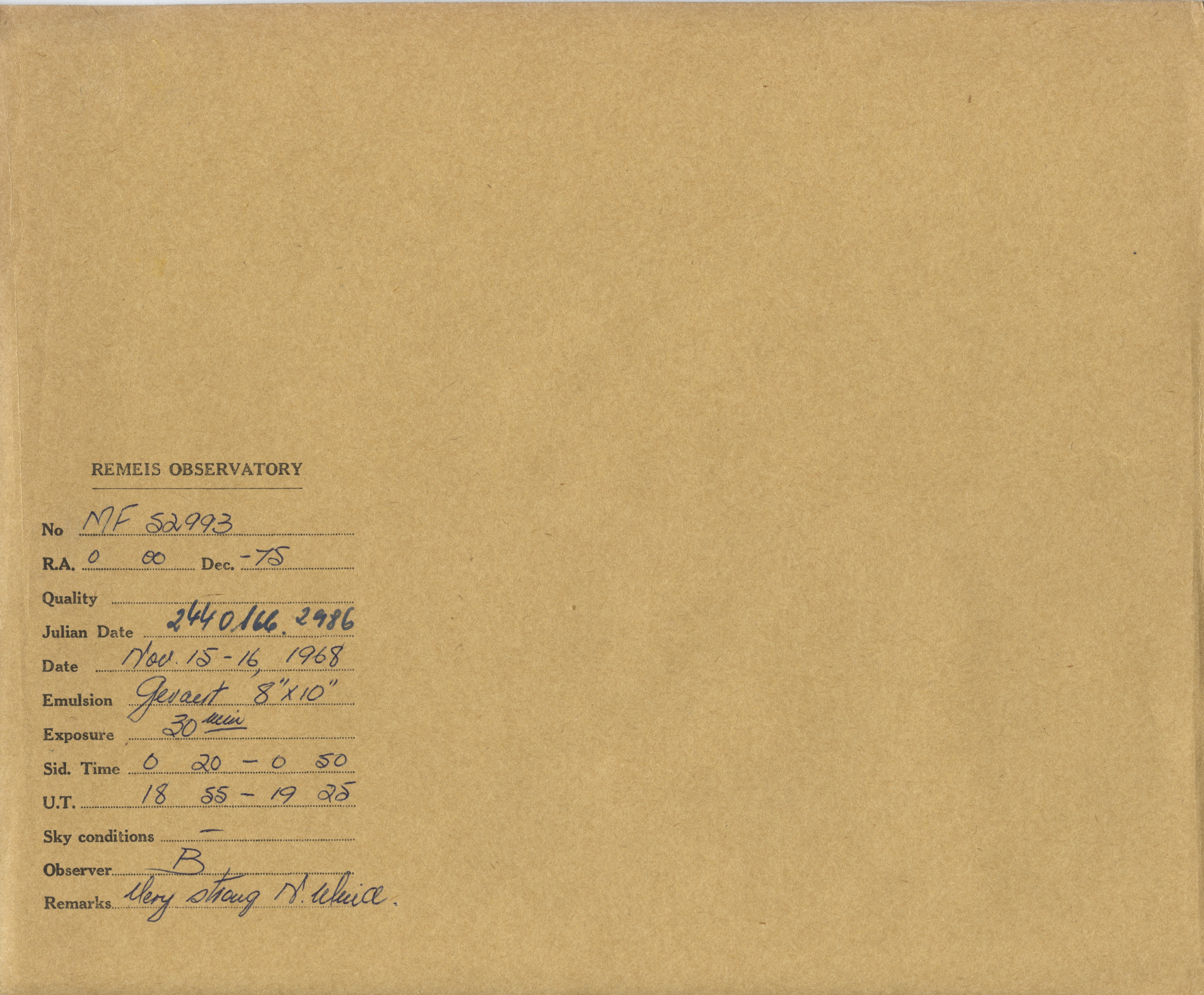 Plate envelope