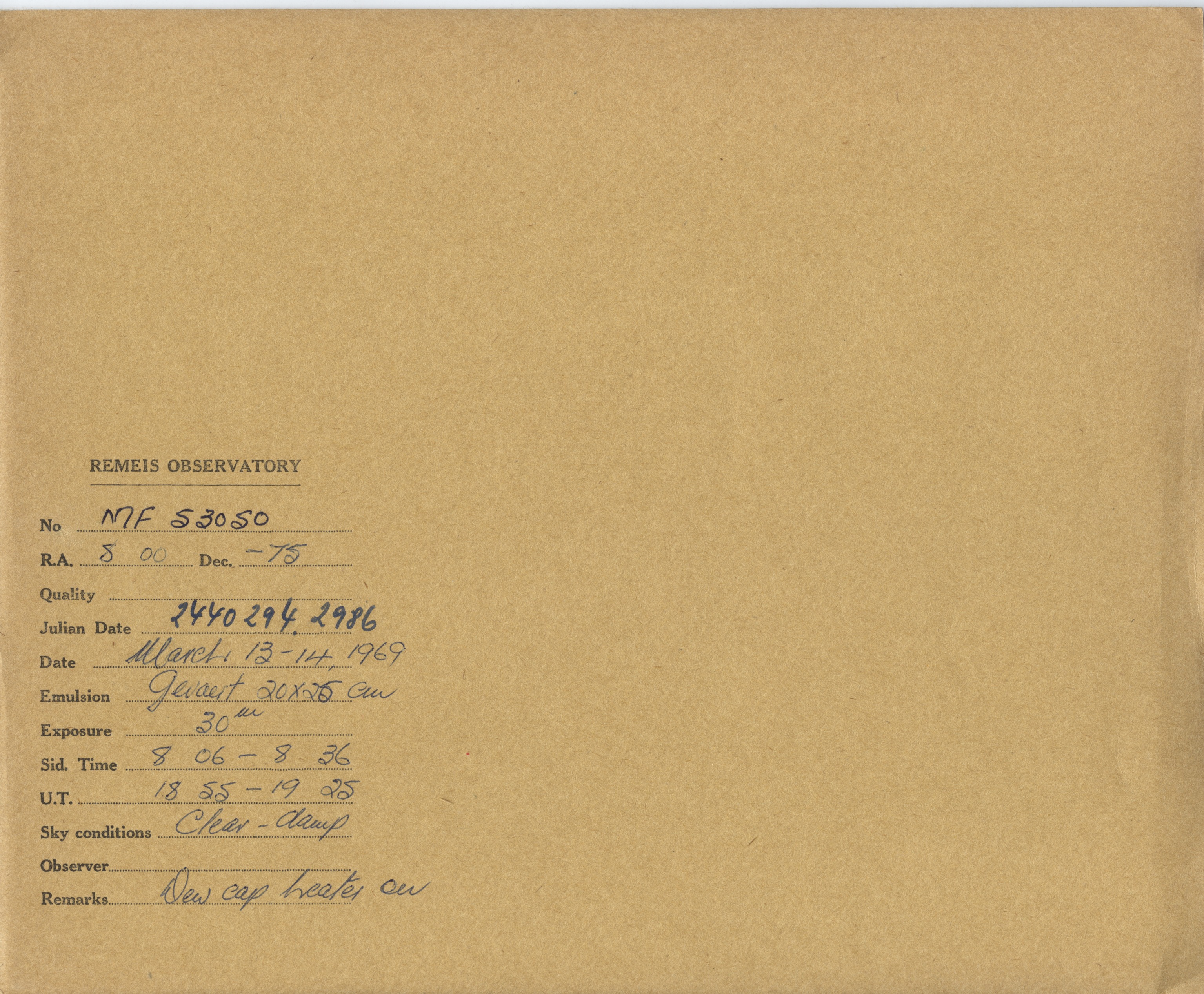 Plate envelope