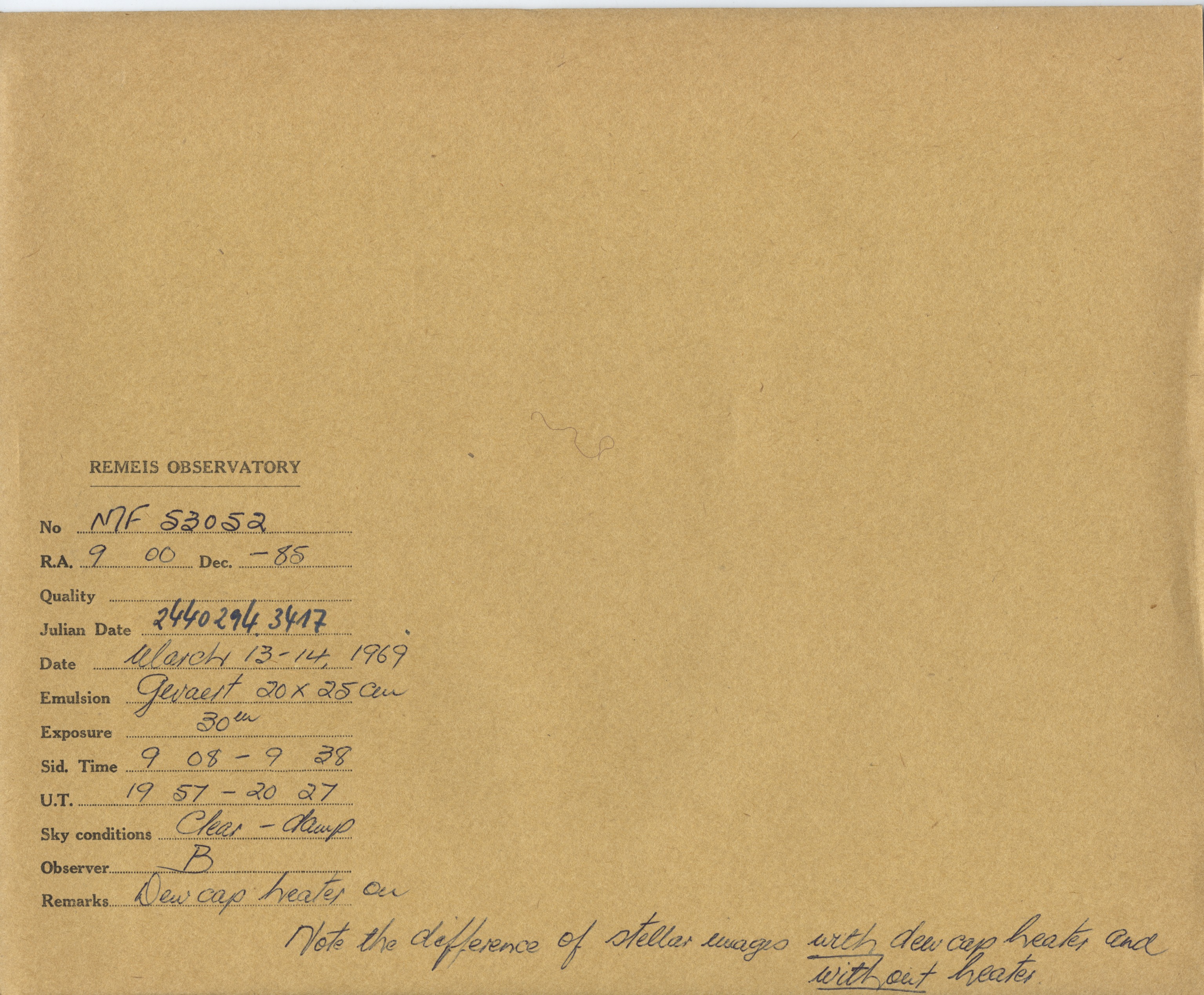 Plate envelope