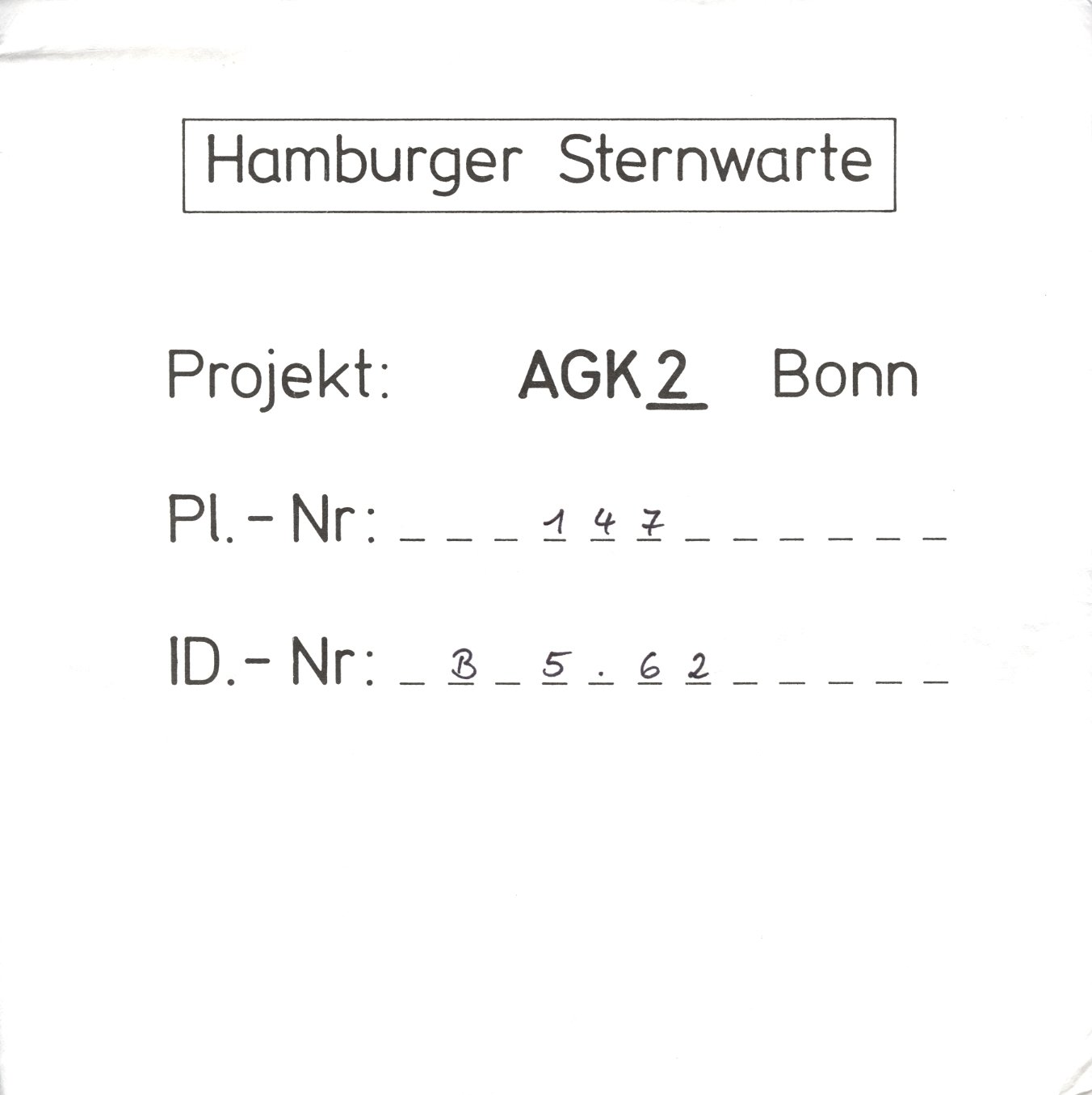 Plate envelope