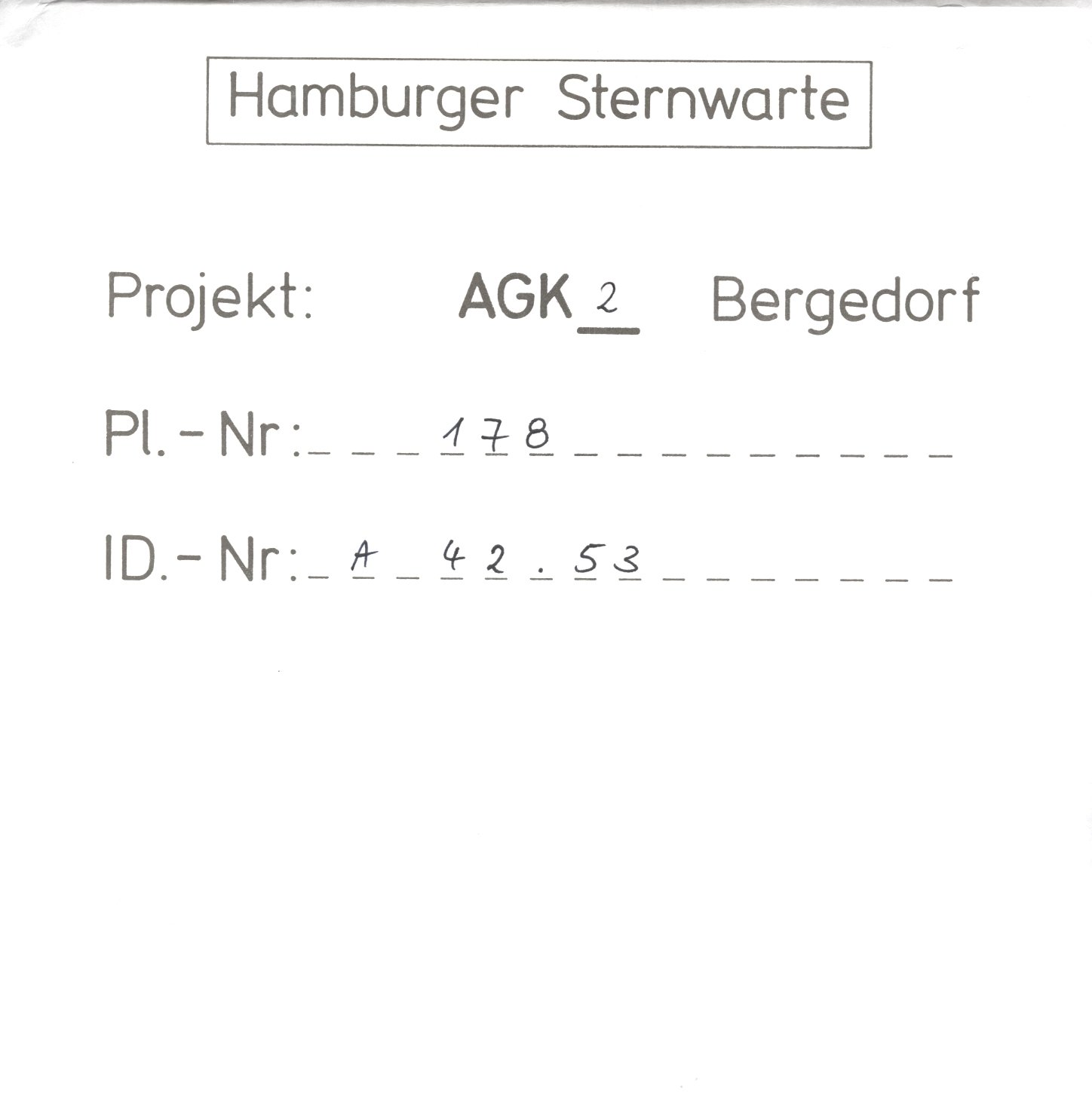 Plate envelope