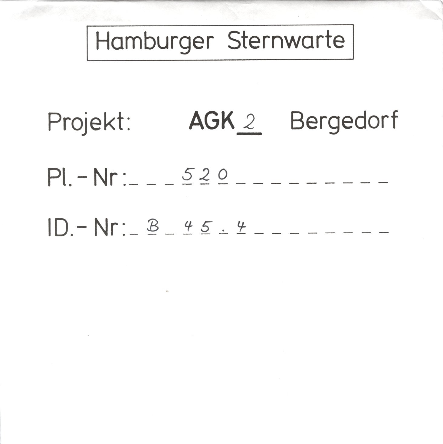Plate envelope