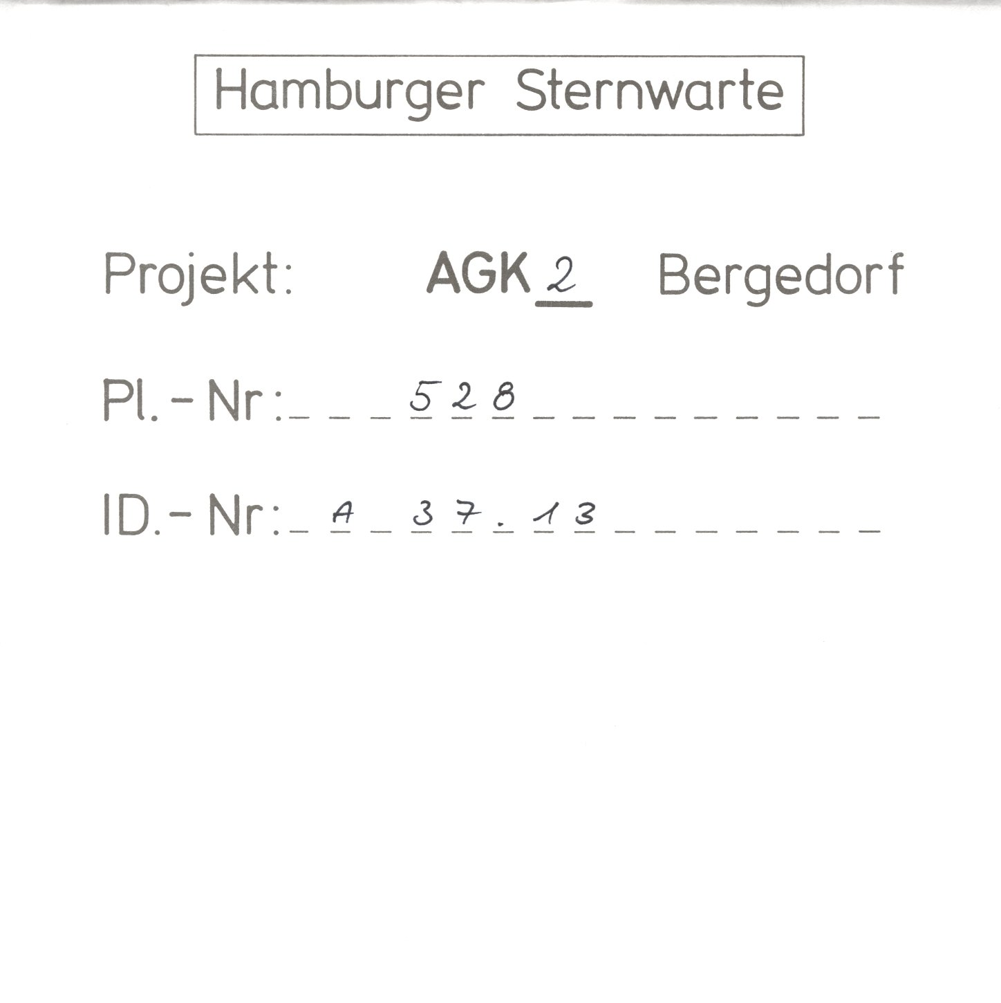 Plate envelope