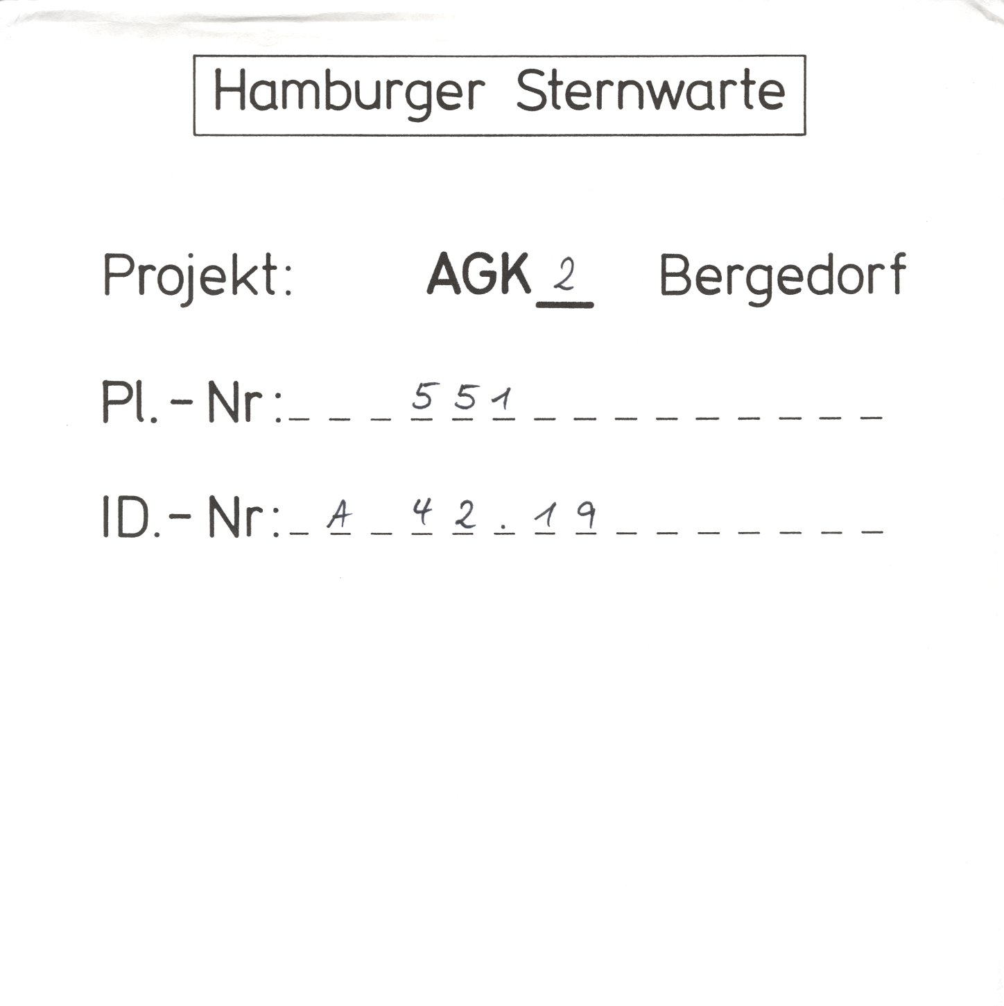 Plate envelope