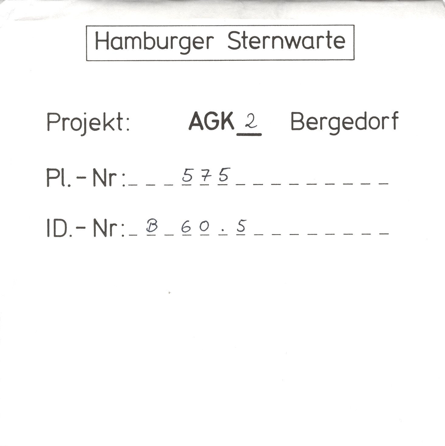 Plate envelope