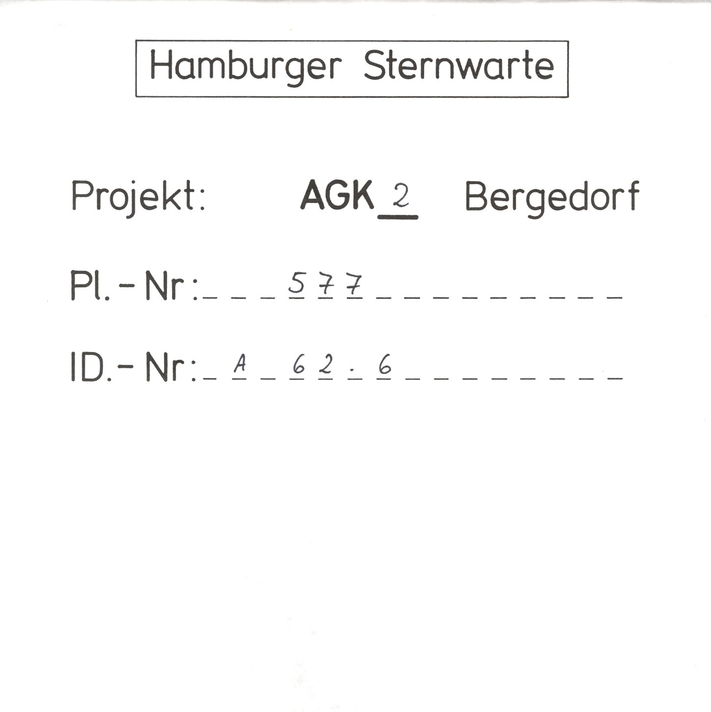 Plate envelope