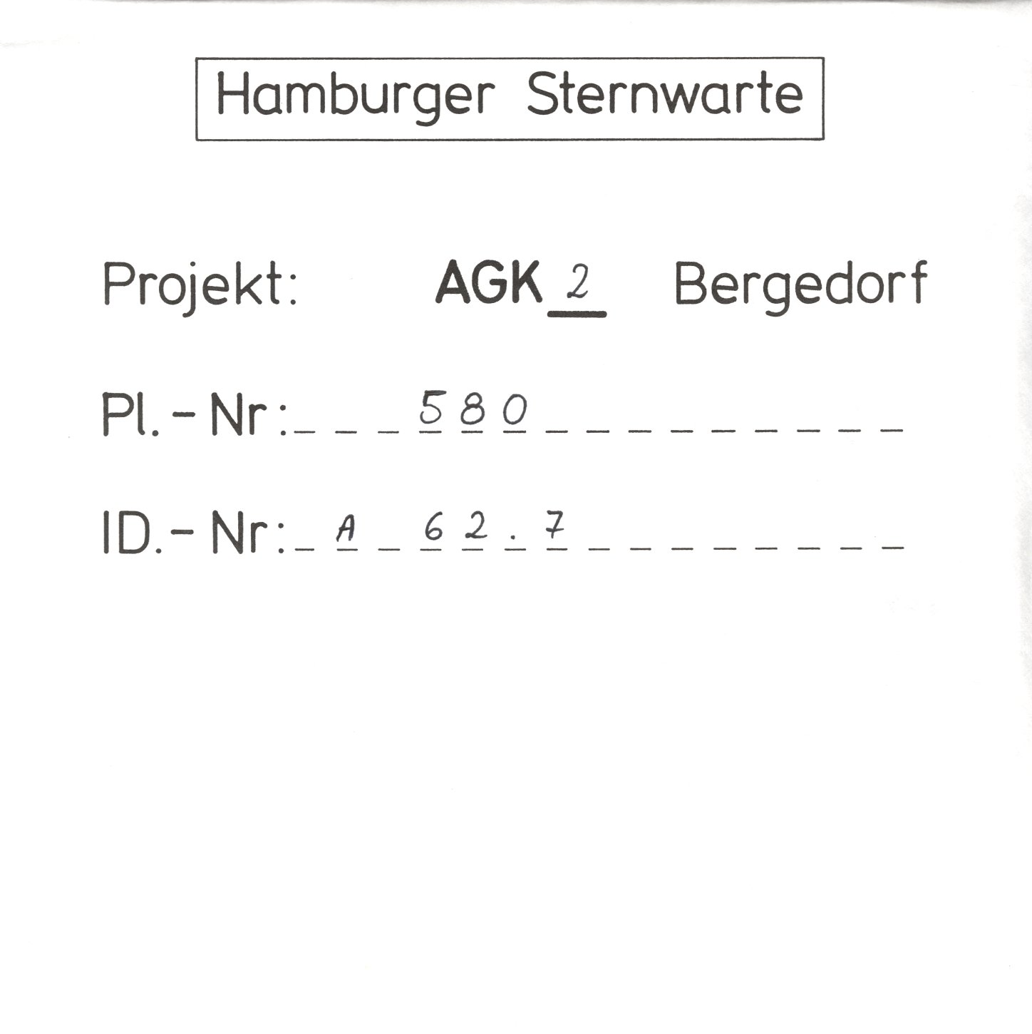 Plate envelope