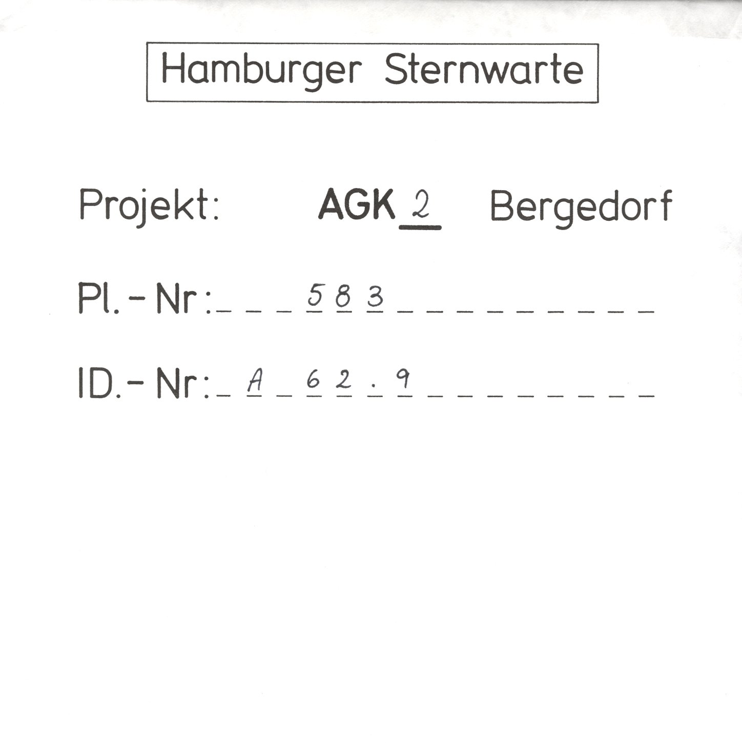 Plate envelope